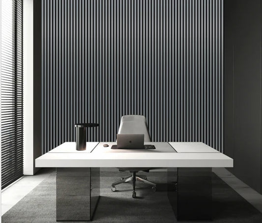 Wall Panel 01 WJ / Metallic-Dark Grey (Acoustic) - 1 pack(4pcs)