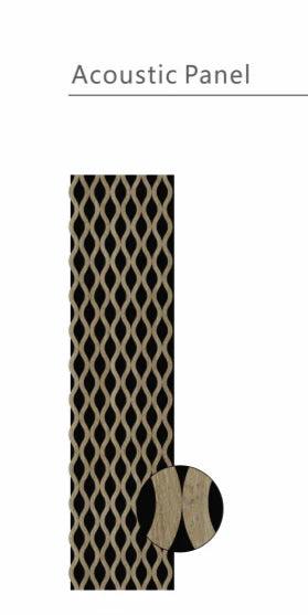 Wall Panel 03D -Dark Oak (Acoustic) Price for 1 Panel