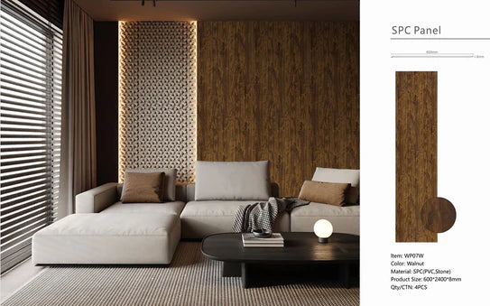 Wall Panel 02 WT/ Walnut 280cm (Acoustic) - Price for 1 Panel