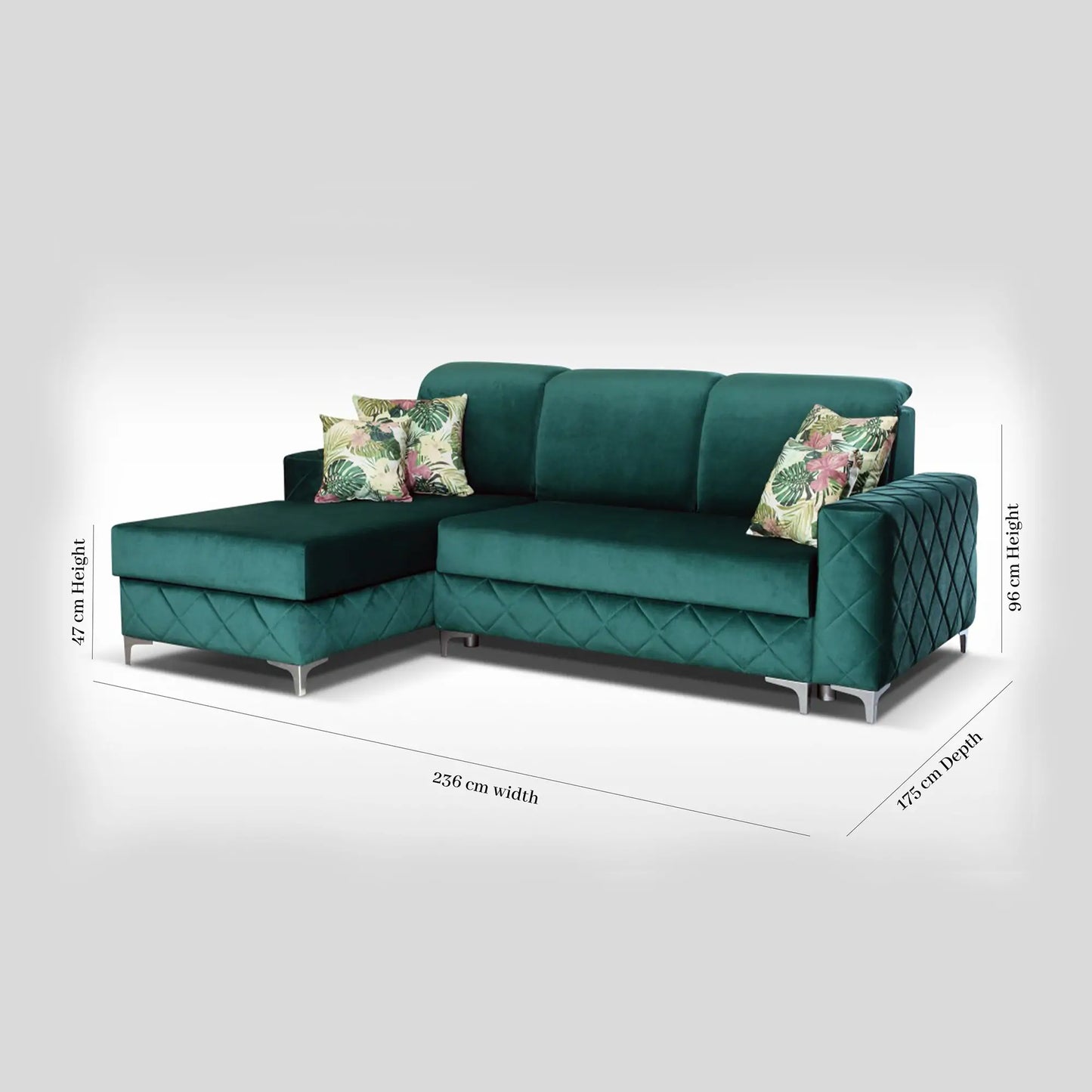 Borys L-Shape Corner Sofa Bed