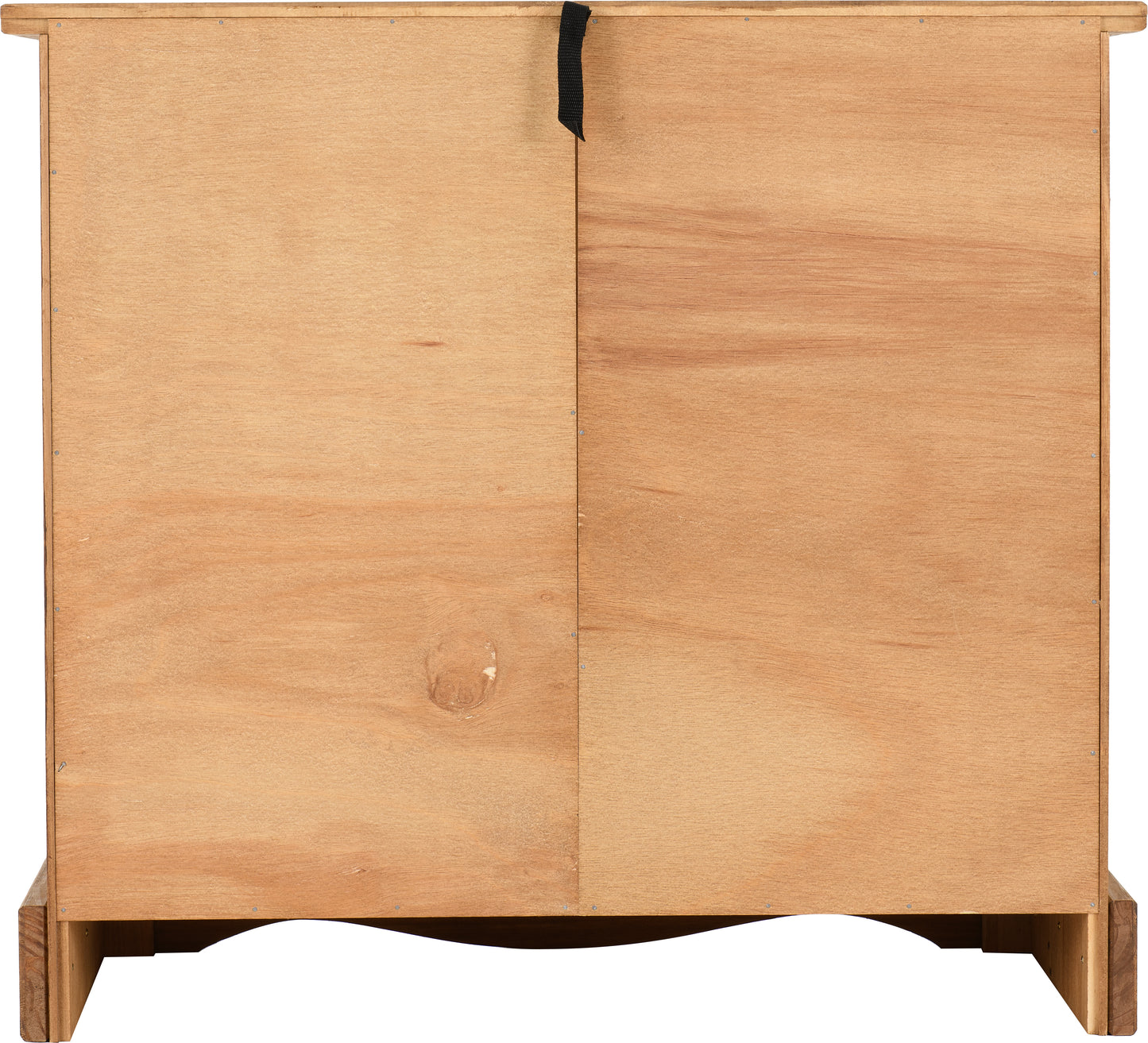 CORONA 1 DOOR 4 DRAWER SIDEBOARD - DISTRESSED WAXED PINE