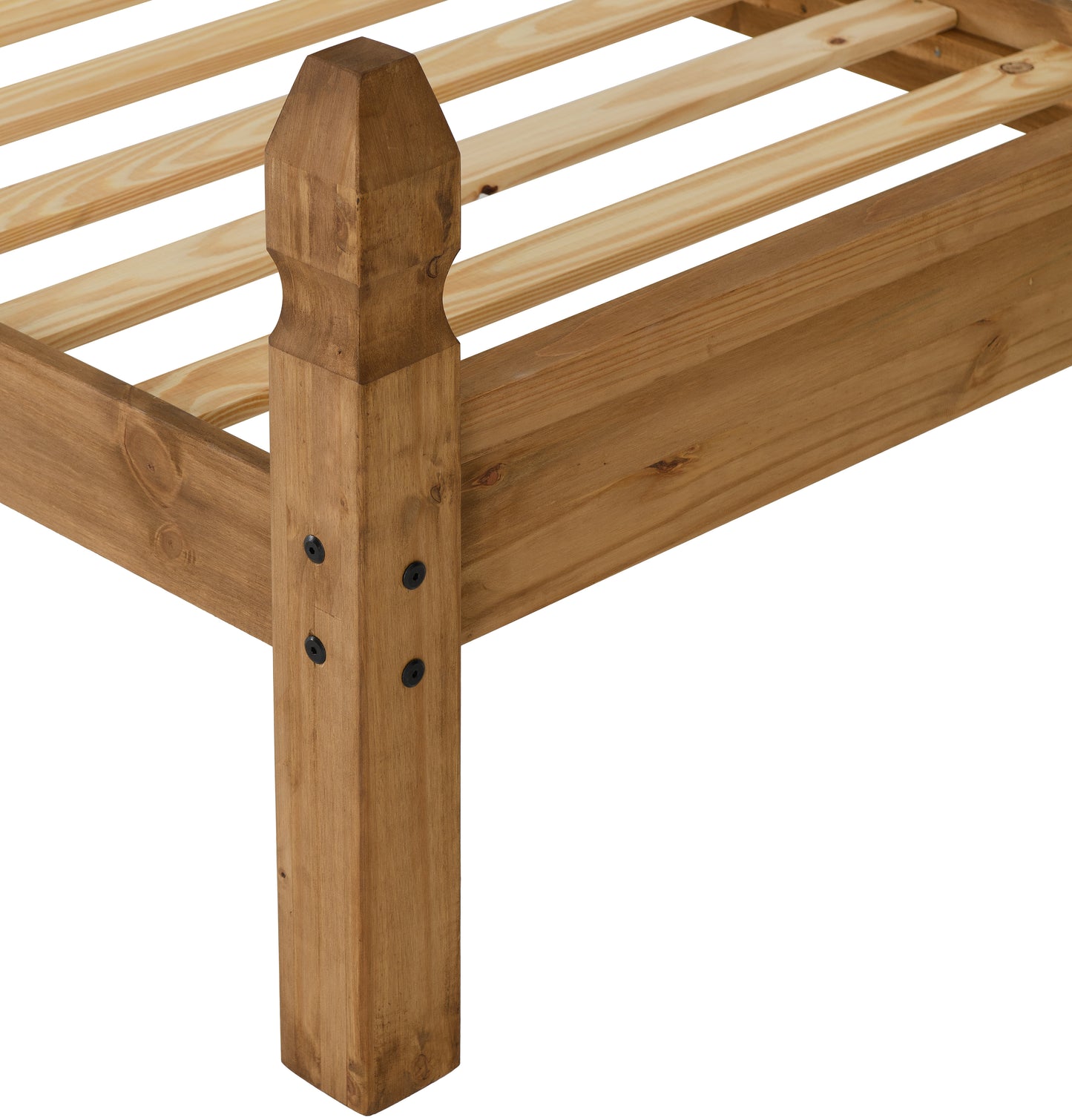 CORONA 3' BED LOW FOOT END - DISTRESSED WAXED PINE