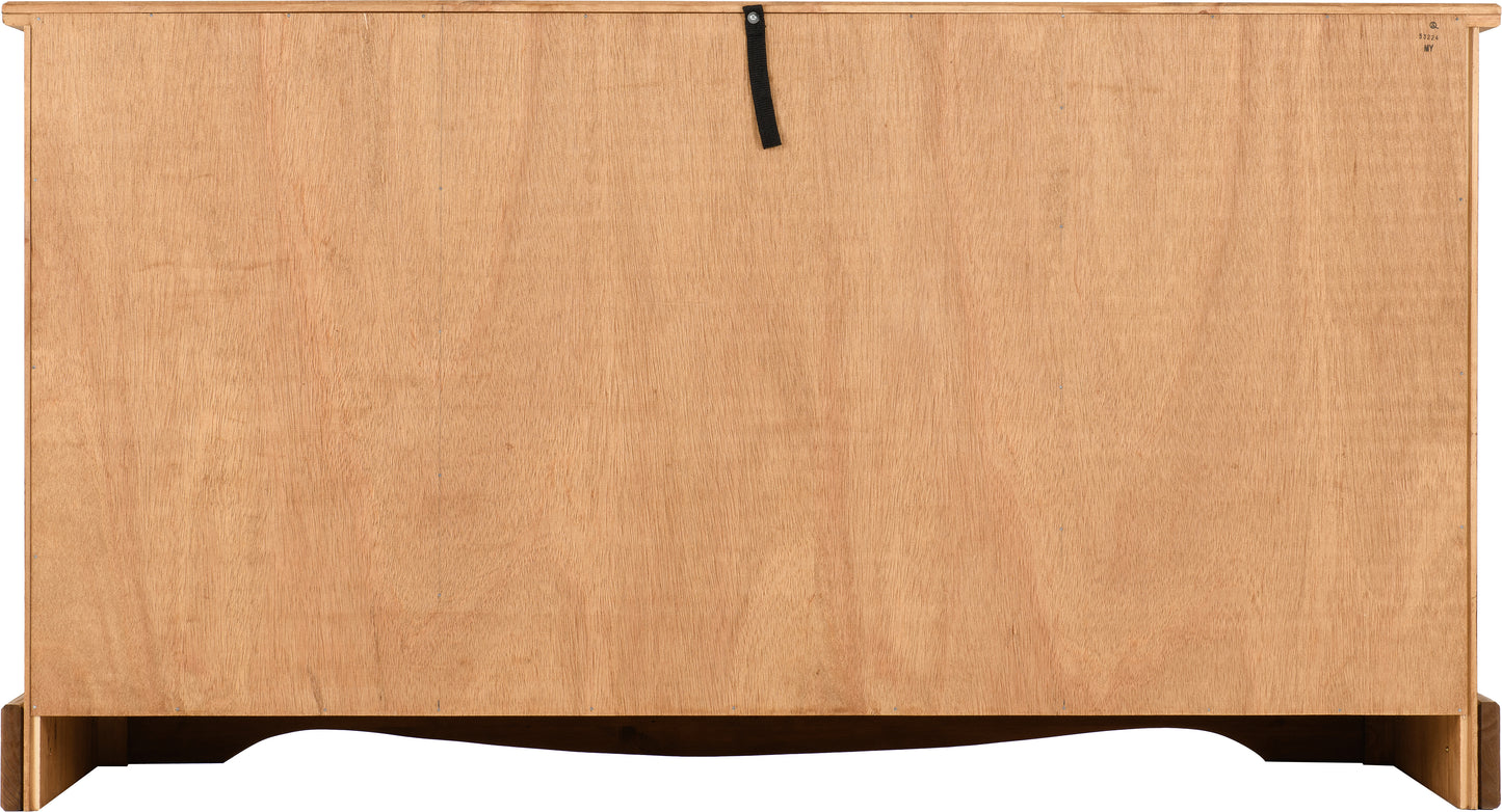 CORONA 4 DOOR 1 DRAWER SIDEBOARD - DISTRESSED WAXED PINE