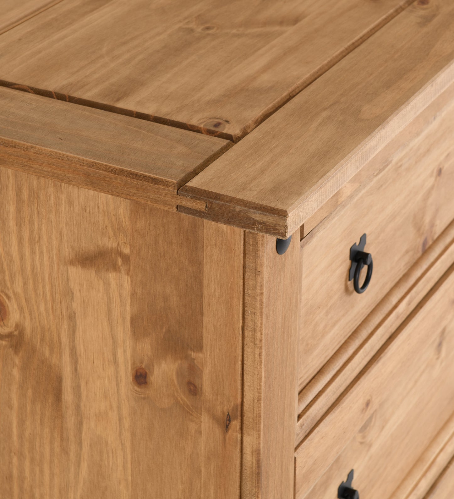 CORONA 4 DRAWER CHEST - DISTRESSED WAXED PINE