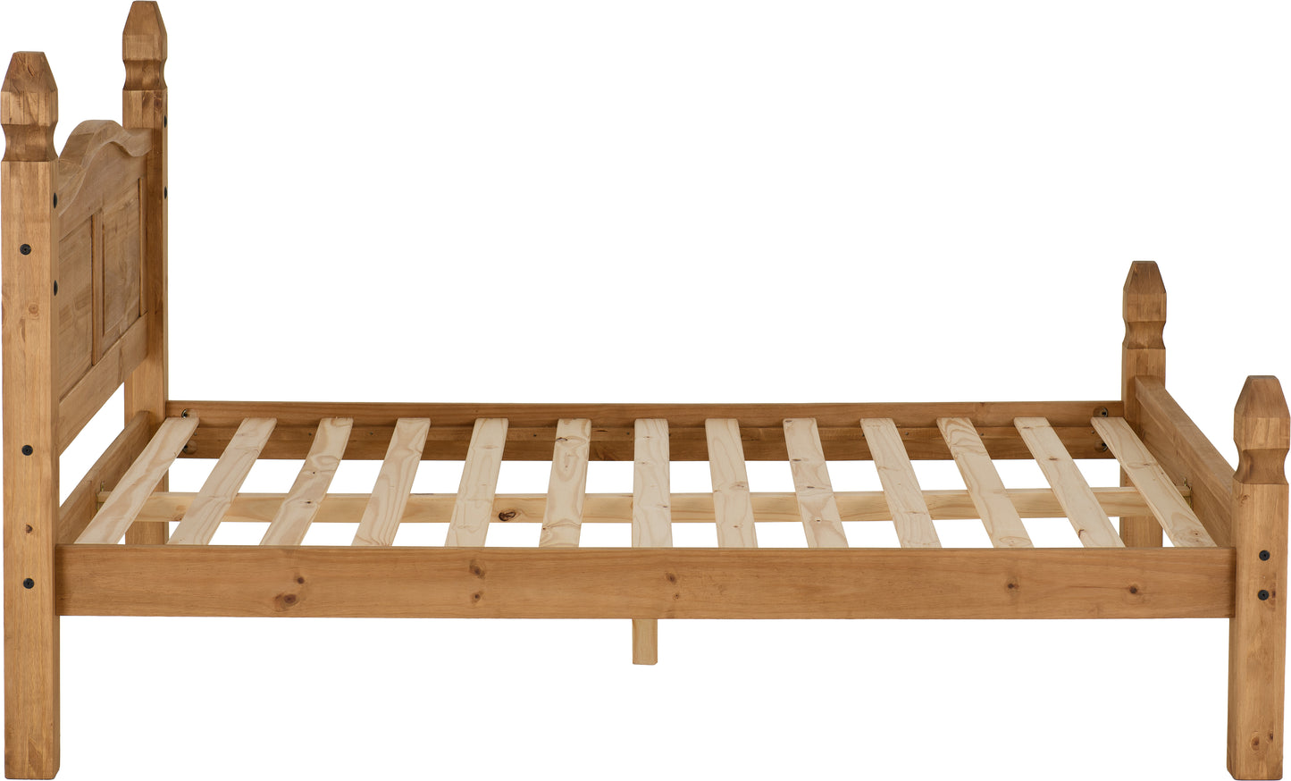 CORONA 4'6" BED LOW FOOT END - DISTRESSED WAXED PINE