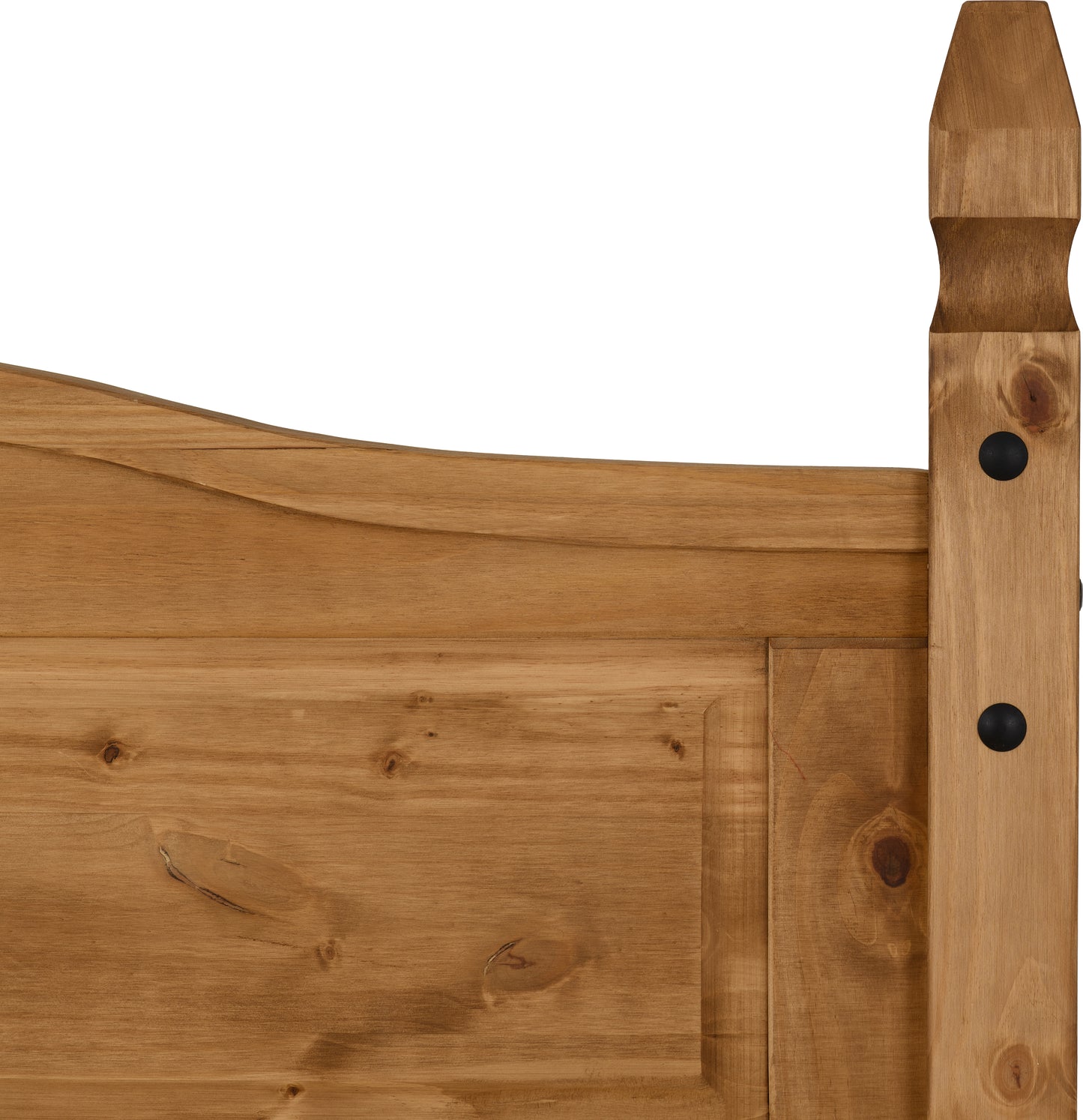 CORONA 4'6" BED LOW FOOT END - DISTRESSED WAXED PINE