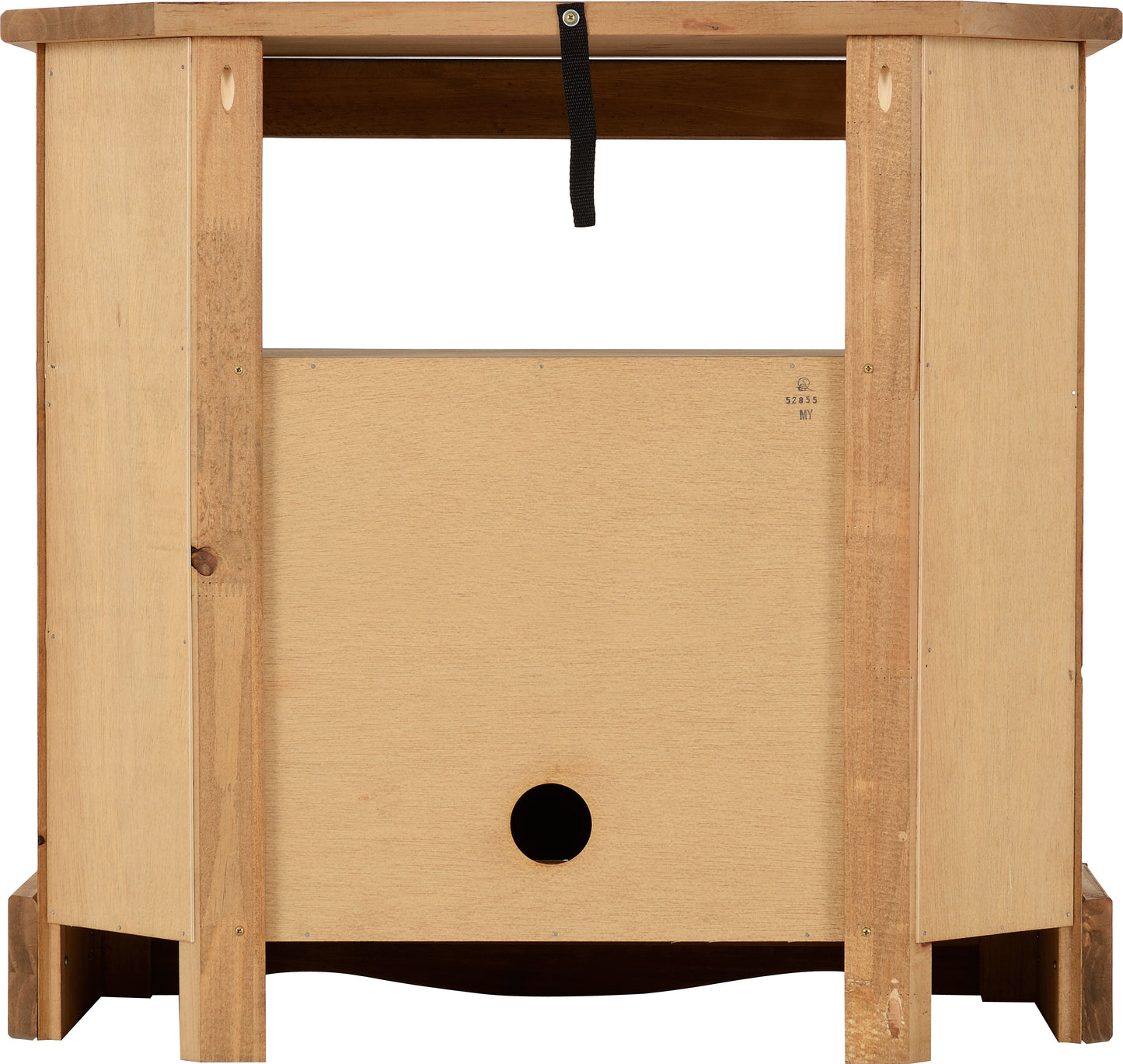 CORONA CORNER TV CABINET - DISTRESSED WAXED PINE