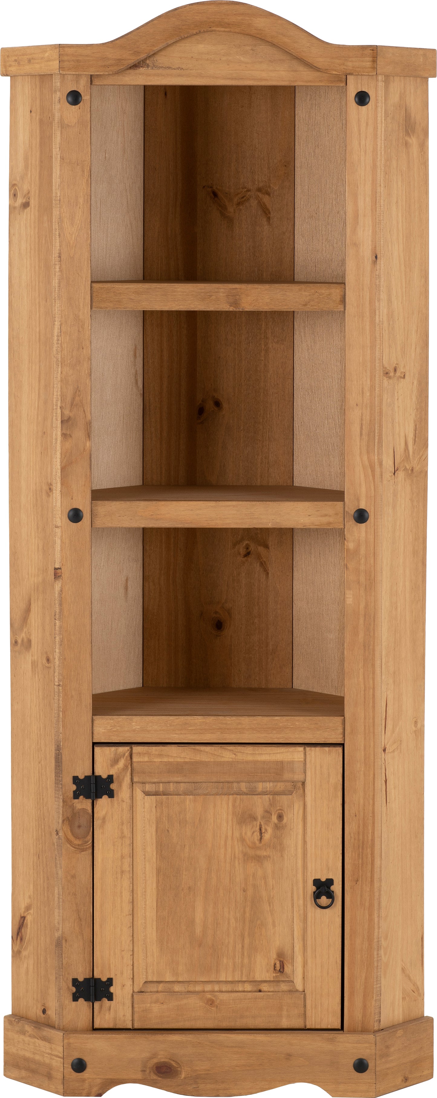 CORONA CORNER UNIT - DISTRESSED WAXED PINE