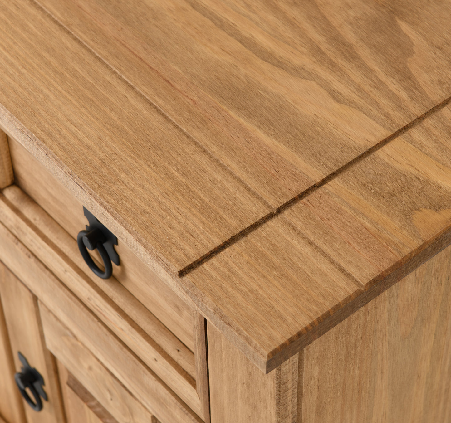 CORONA PETITE BEDSIDE - DISTRESSED WAXED PINE