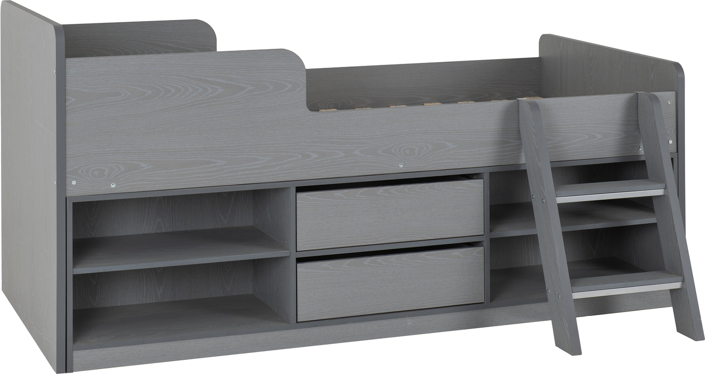 FELIX LOW SLEEPER BED - GREY