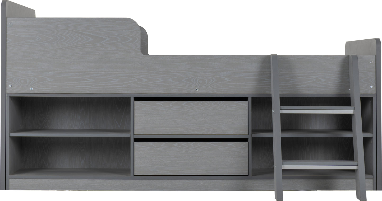 FELIX LOW SLEEPER BED - GREY