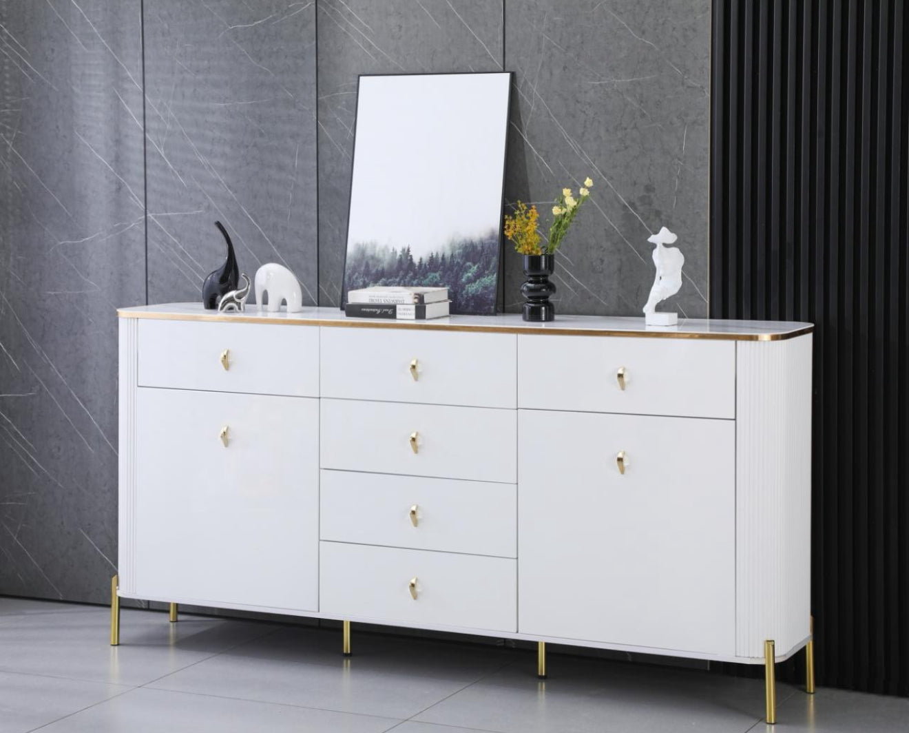 High Gloss Sideboard Large