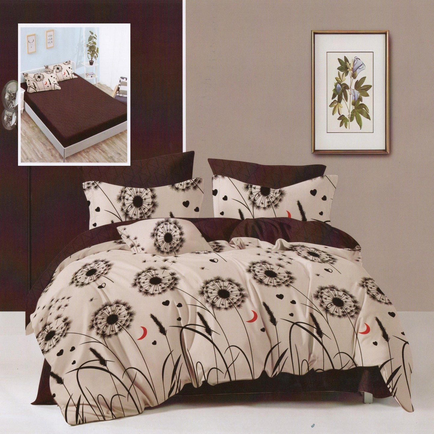 6 Piece Bed Linen Set Finet (Special Print)