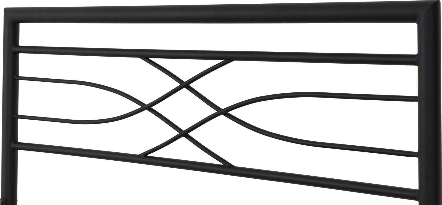 KELLY 4'6" BED - BLACK