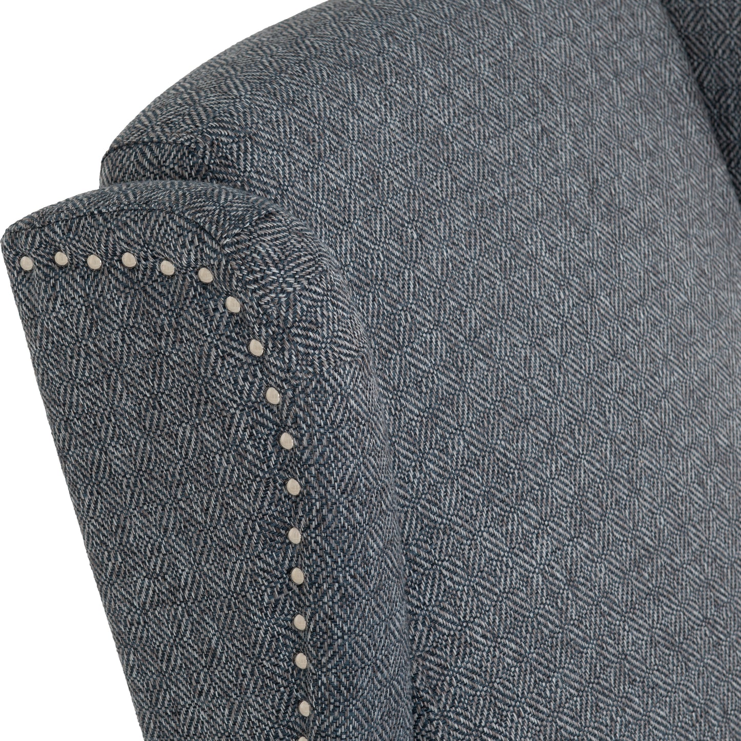 KENSINGTON RECLINER CHAIR - BLUE FABRIC