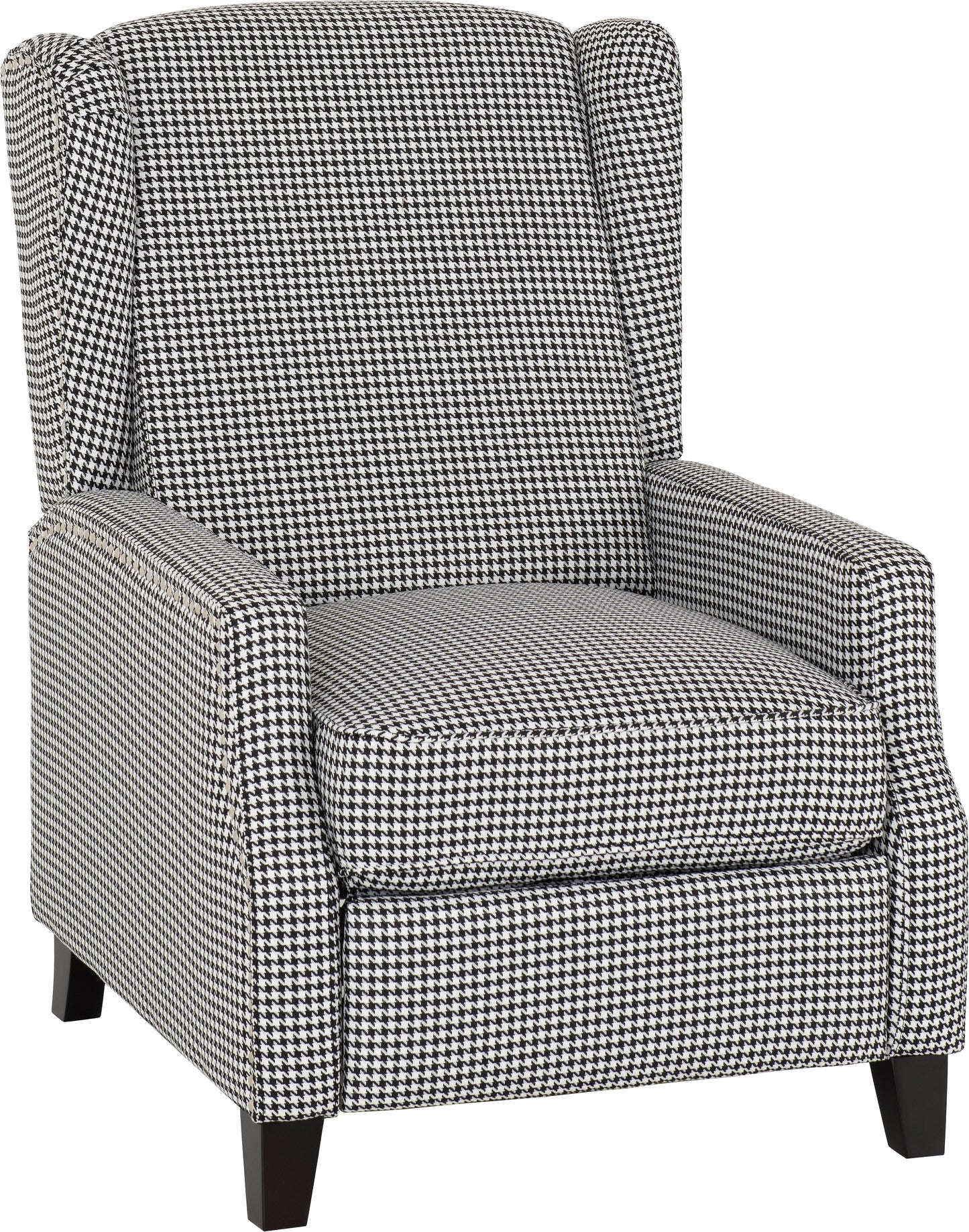 KENSINGTON RECLINER CHAIR - DOGTOOTH FABRIC
