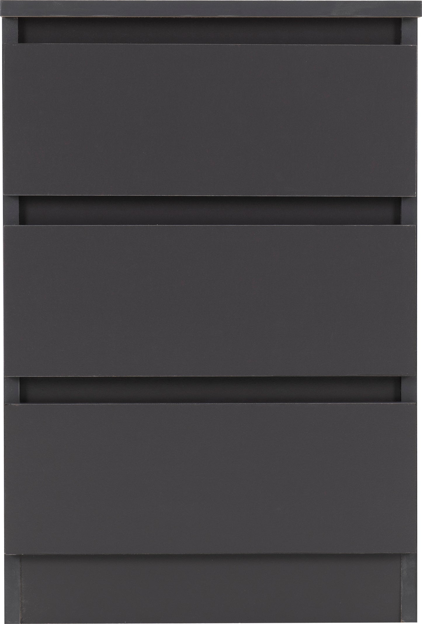MALVERN 3 DRAWER BEDSIDE - GREY