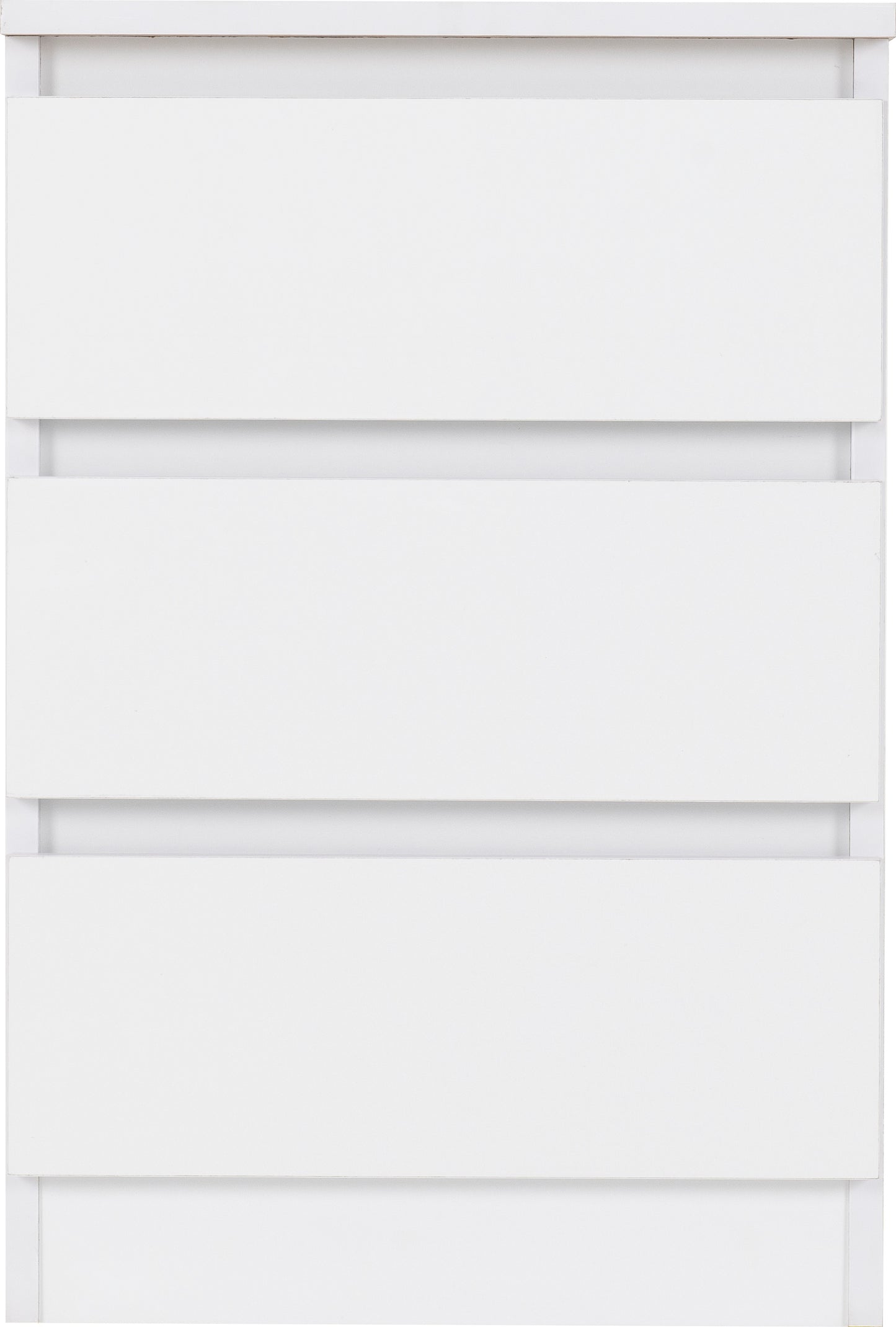 MALVERN 3 DRAWER BEDSIDE - WHITE