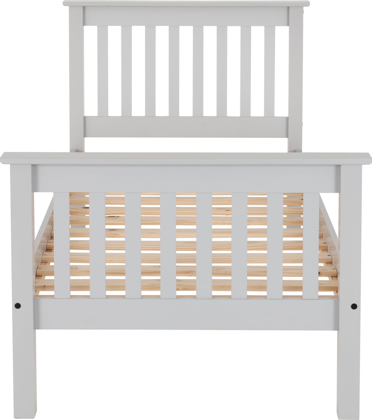 MONACO 3' BED HIGH FOOT END - GREY/OAK EFFECT