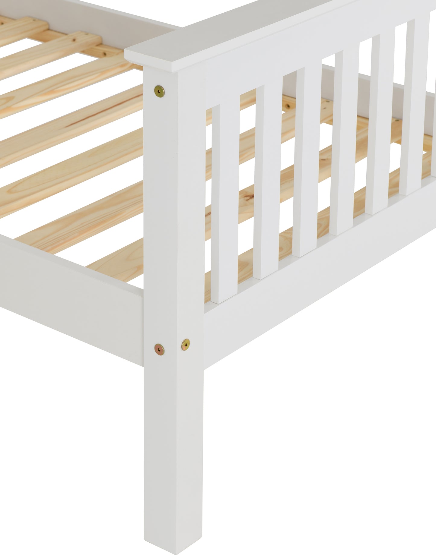 MONACO 3' BED HIGH FOOT END - WHITE