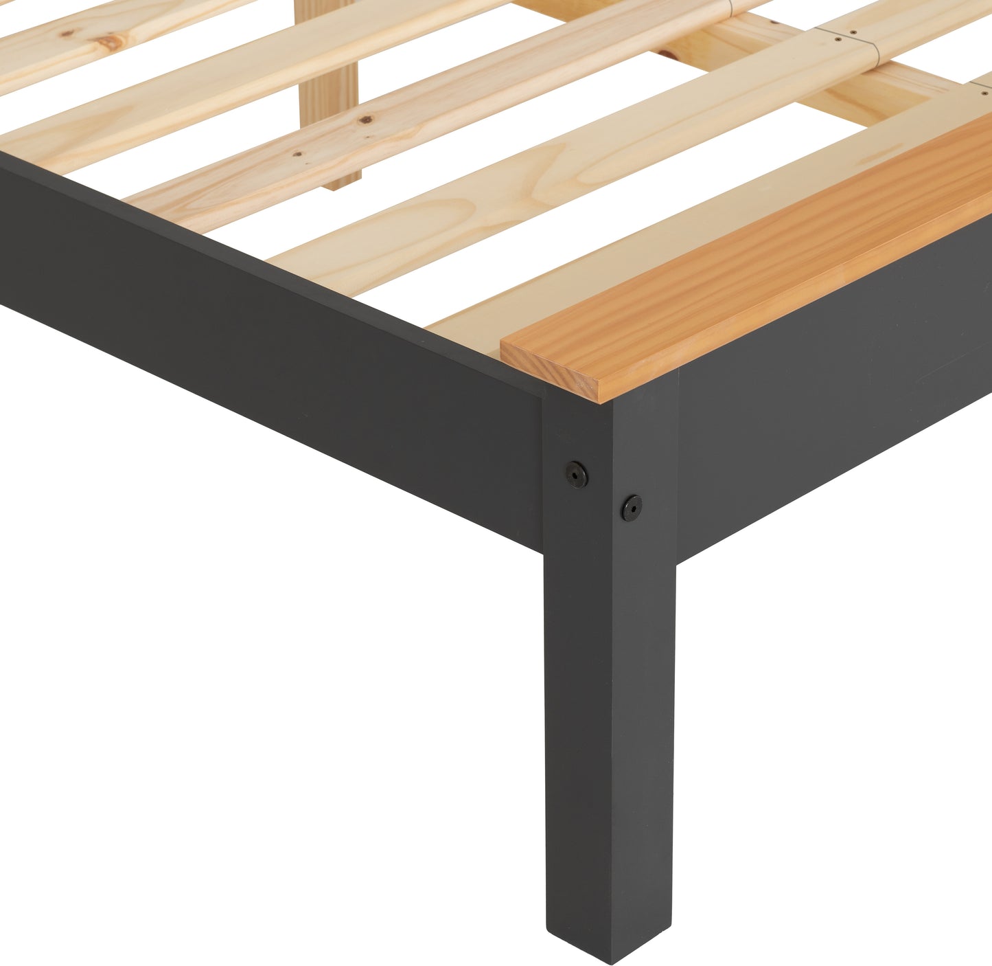 MONACO 5' BED LOW FOOT END - GREY/OAK EFFECT