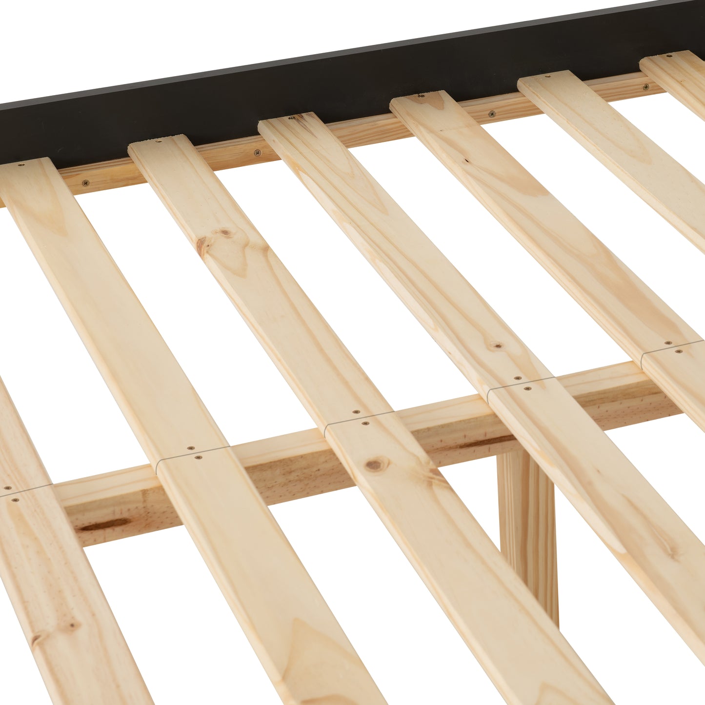 MONACO 4'6" BED LOW FOOT END - GREY/OAK EFFECT