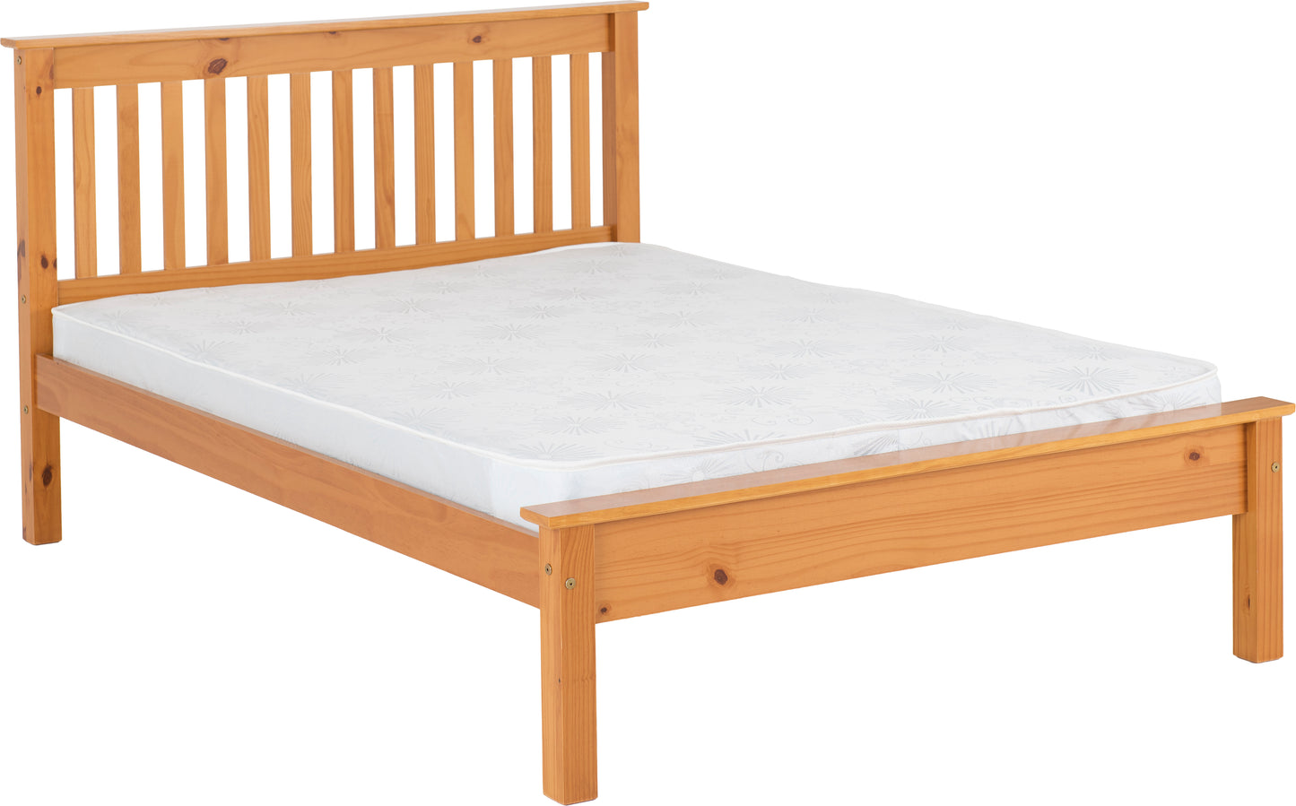 MONACO 5' BED LOW FOOT END - ANTIQUE PINE