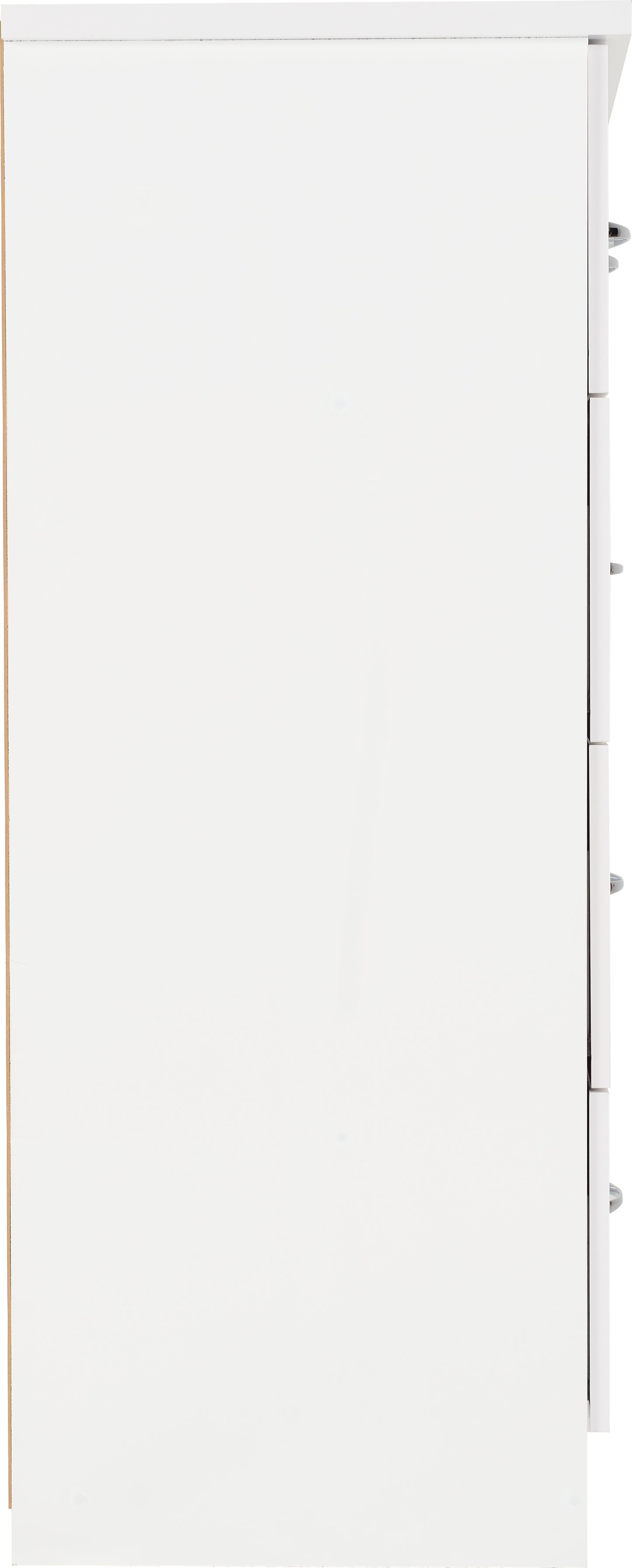 NEVADA 3+2 DRAWER CHEST - WHITE GLOSS