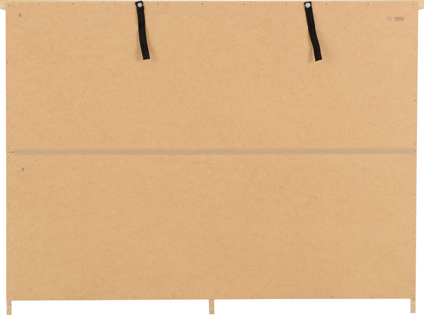 NEVADA 6 DRAWER CHEST - GREY GLOSS/LIGHT OAK EFFECT VENEER