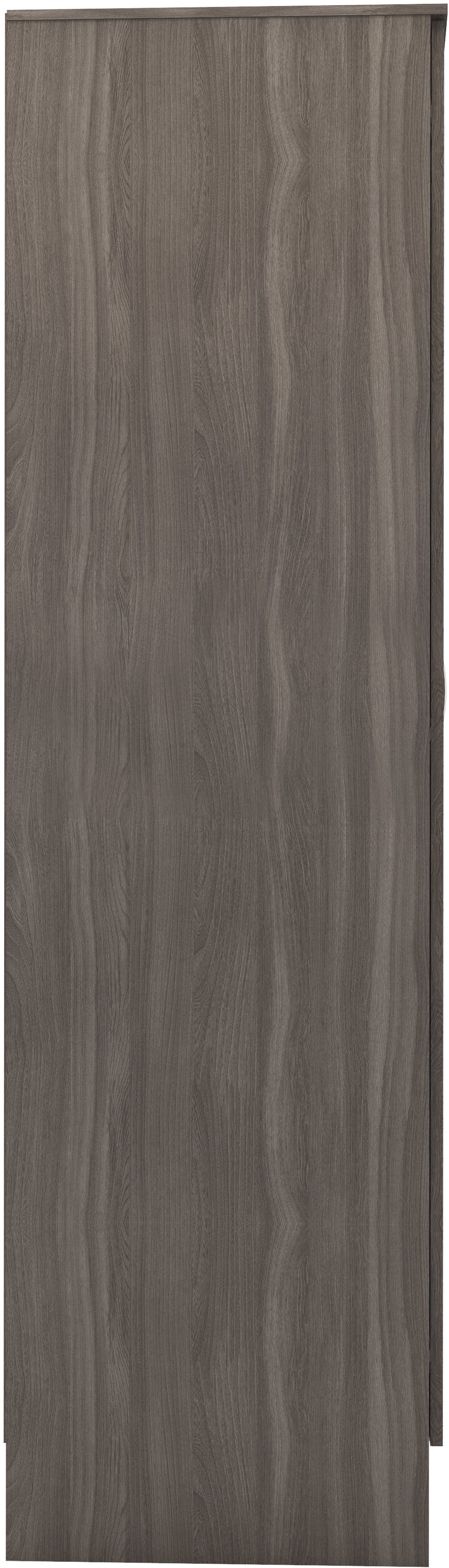 NEVADA VANITY 1 DOOR WARDROBE - BLACK WOOD GRAIN