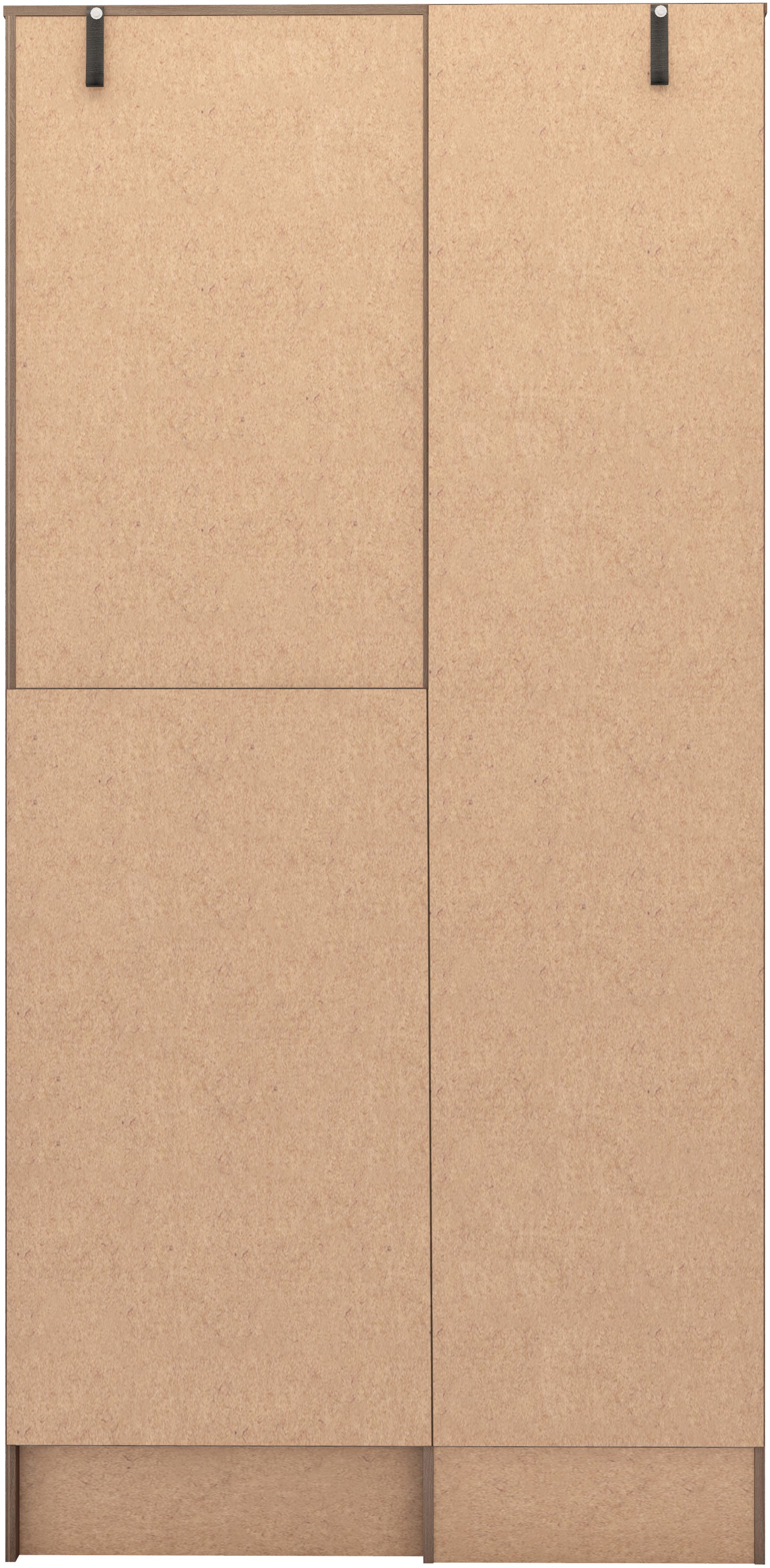 NEVADA VANITY 1 DOOR WARDROBE - RUSTIC OAK EFFECT