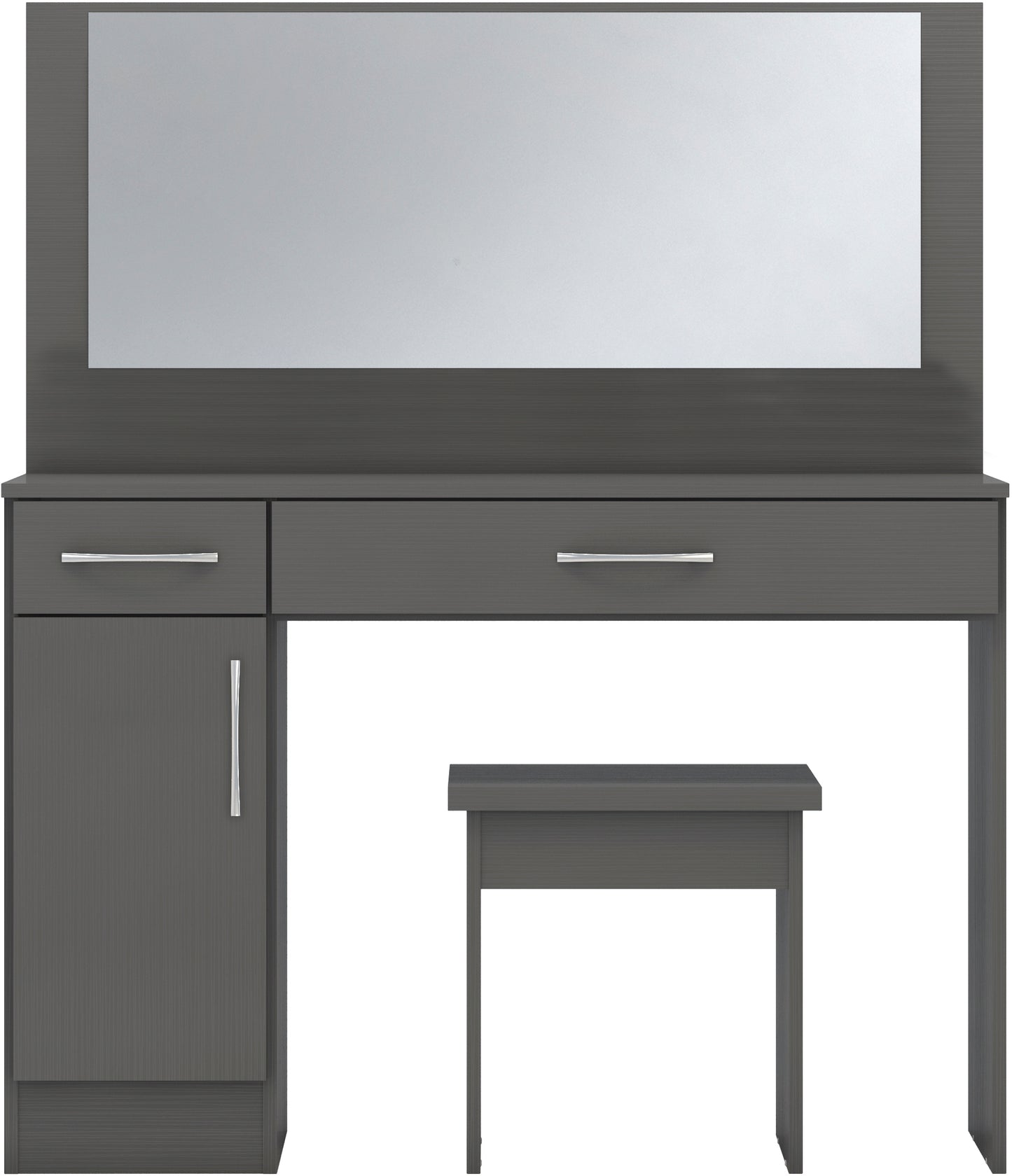 NEVADA VANITY/DRESSING TABLE SET - 3D EFFECT GREY