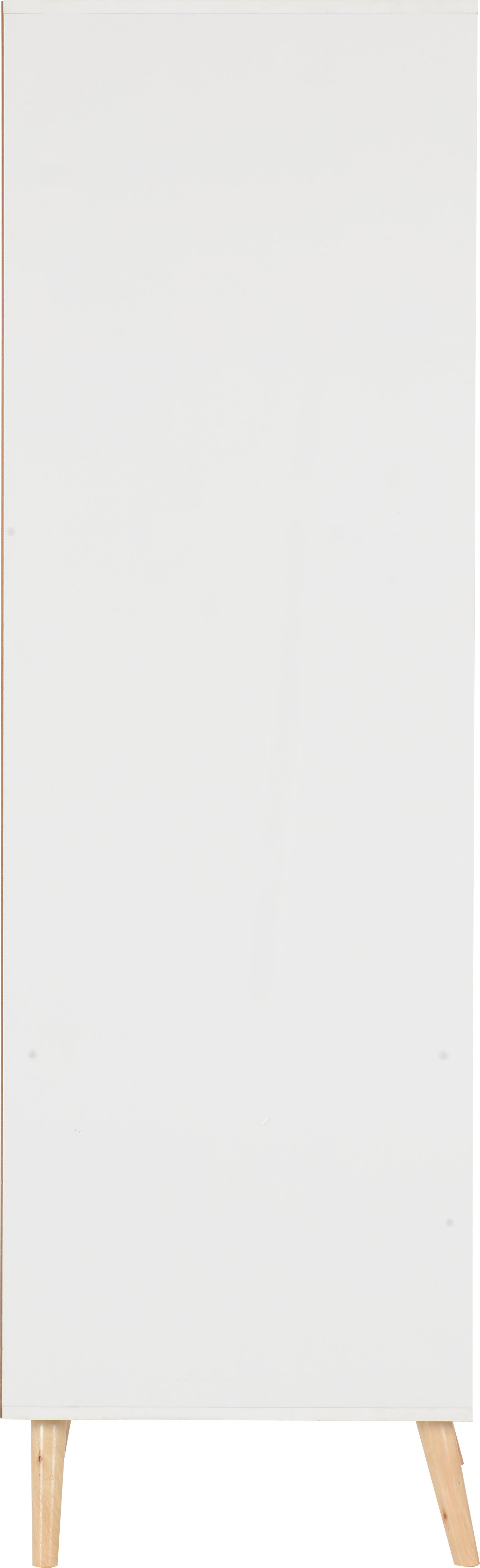 NORDIC 2 DOOR 2 DRAWER WARDROBE - WHITE/DISTRESSED EFFECT