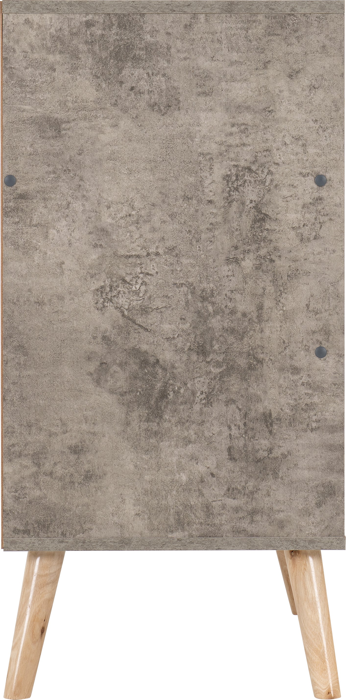 NORDIC 2+2 DRAWER CHEST - CONCRETE EFFECT/CHARCOAL