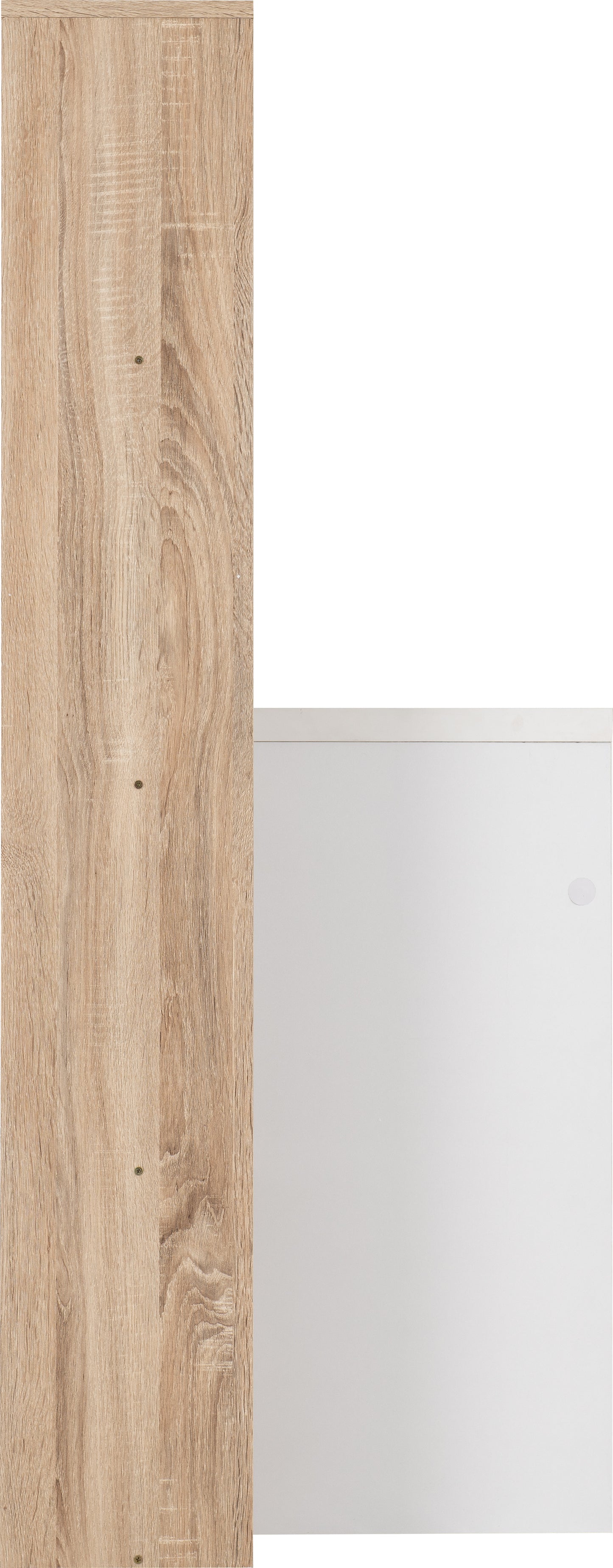 NORDIC COMPUTER DESK - WHITE/DISTRESSED EFFECT