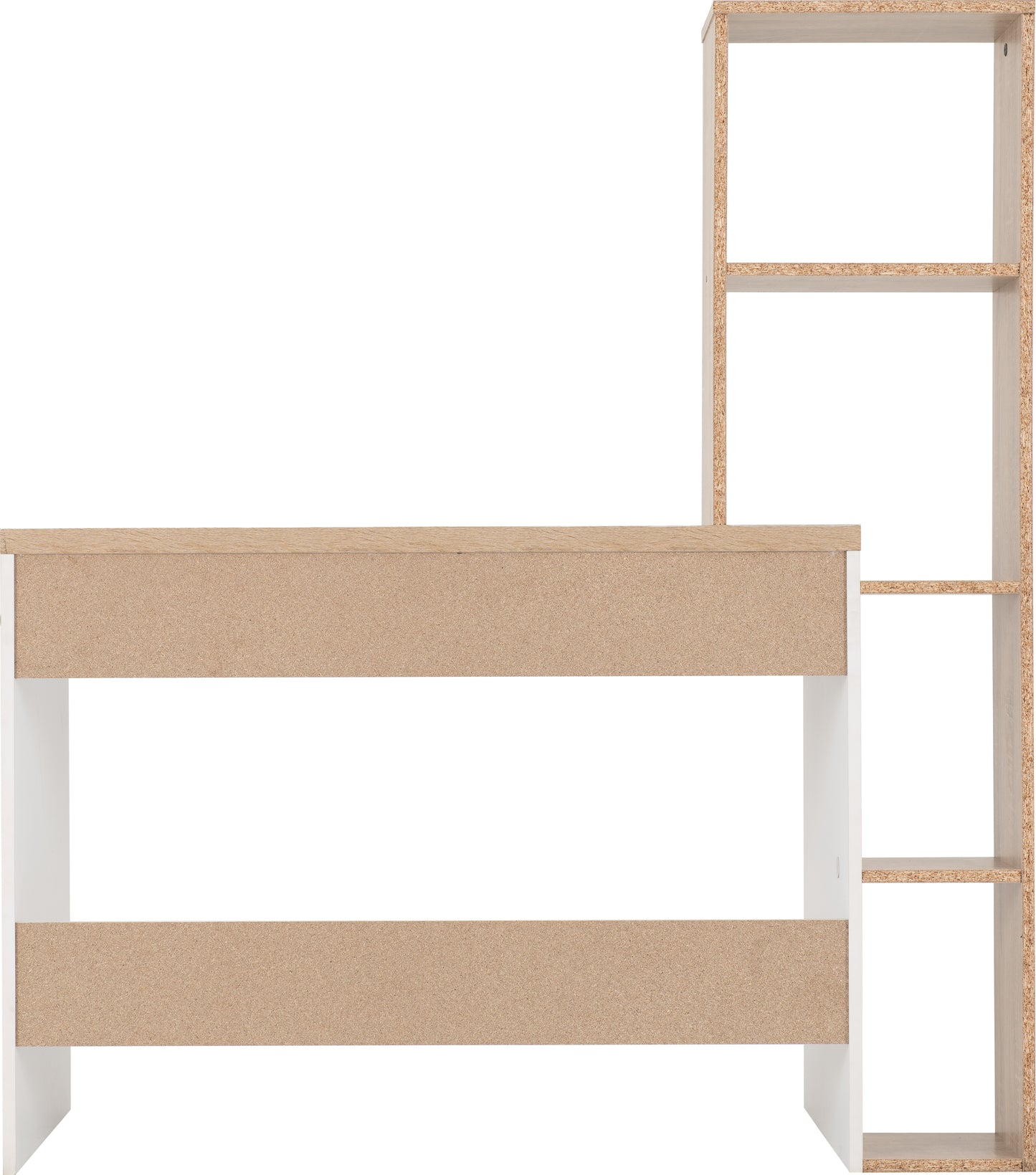 NORDIC COMPUTER DESK - WHITE/DISTRESSED EFFECT