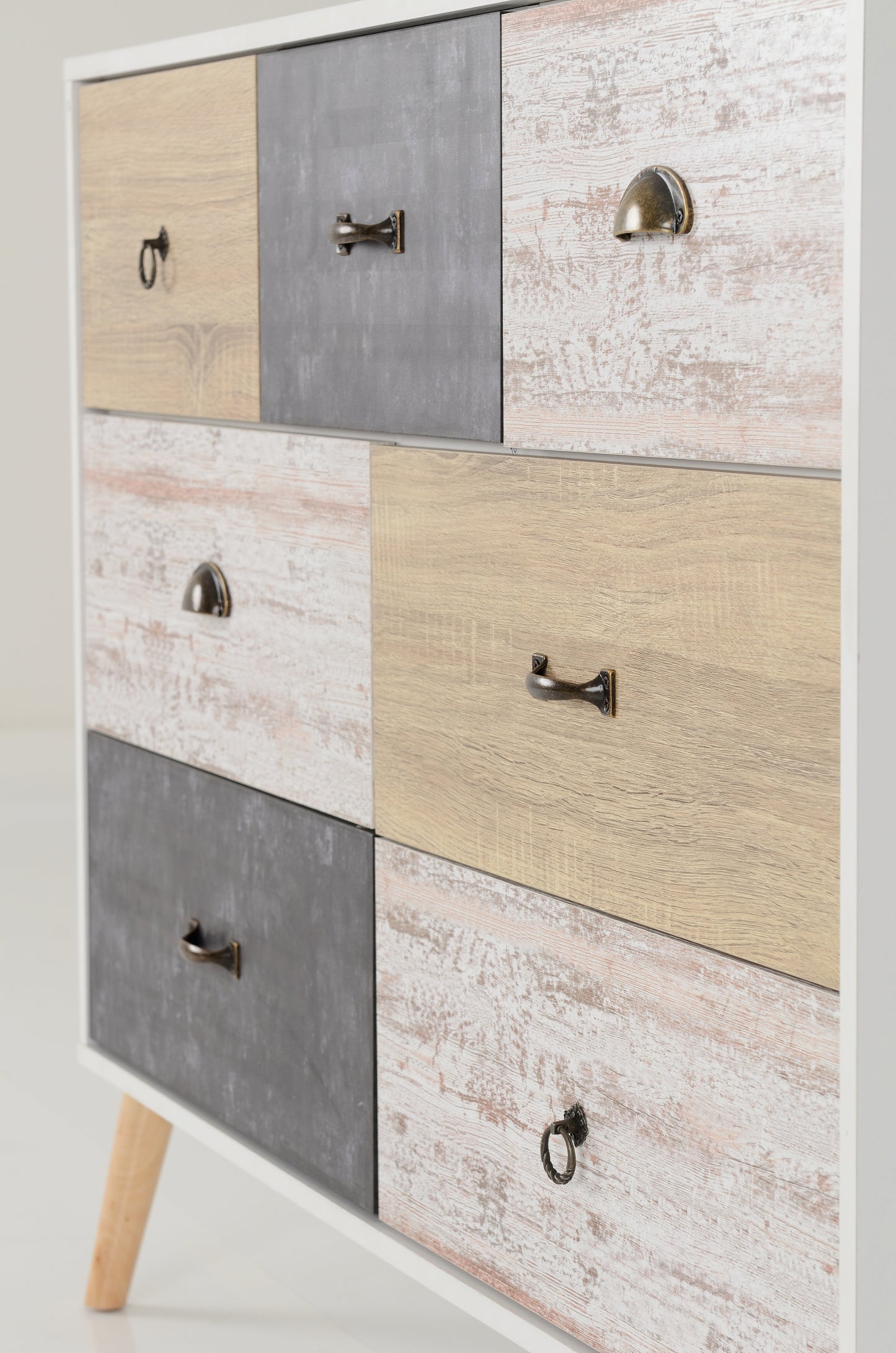 NORDIC MERCHANT CHEST - WHITE/DISTRESSED EFFECT