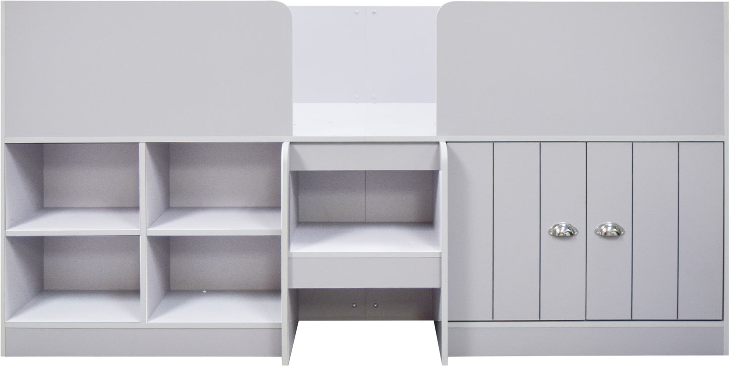 ORLANDO LOW SLEEPER BED - DOVE GREY