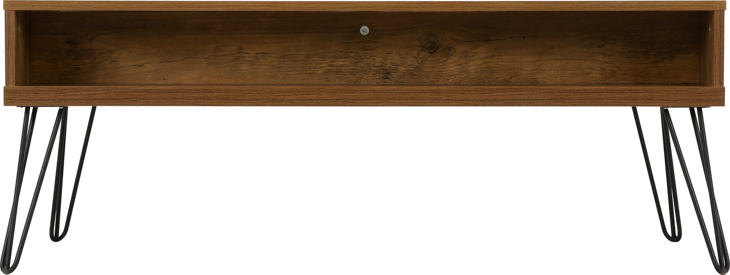 OTTAWA 1 DRAWER COFFEE TABLE - MEDIUM OAK EFFECT/BLACK