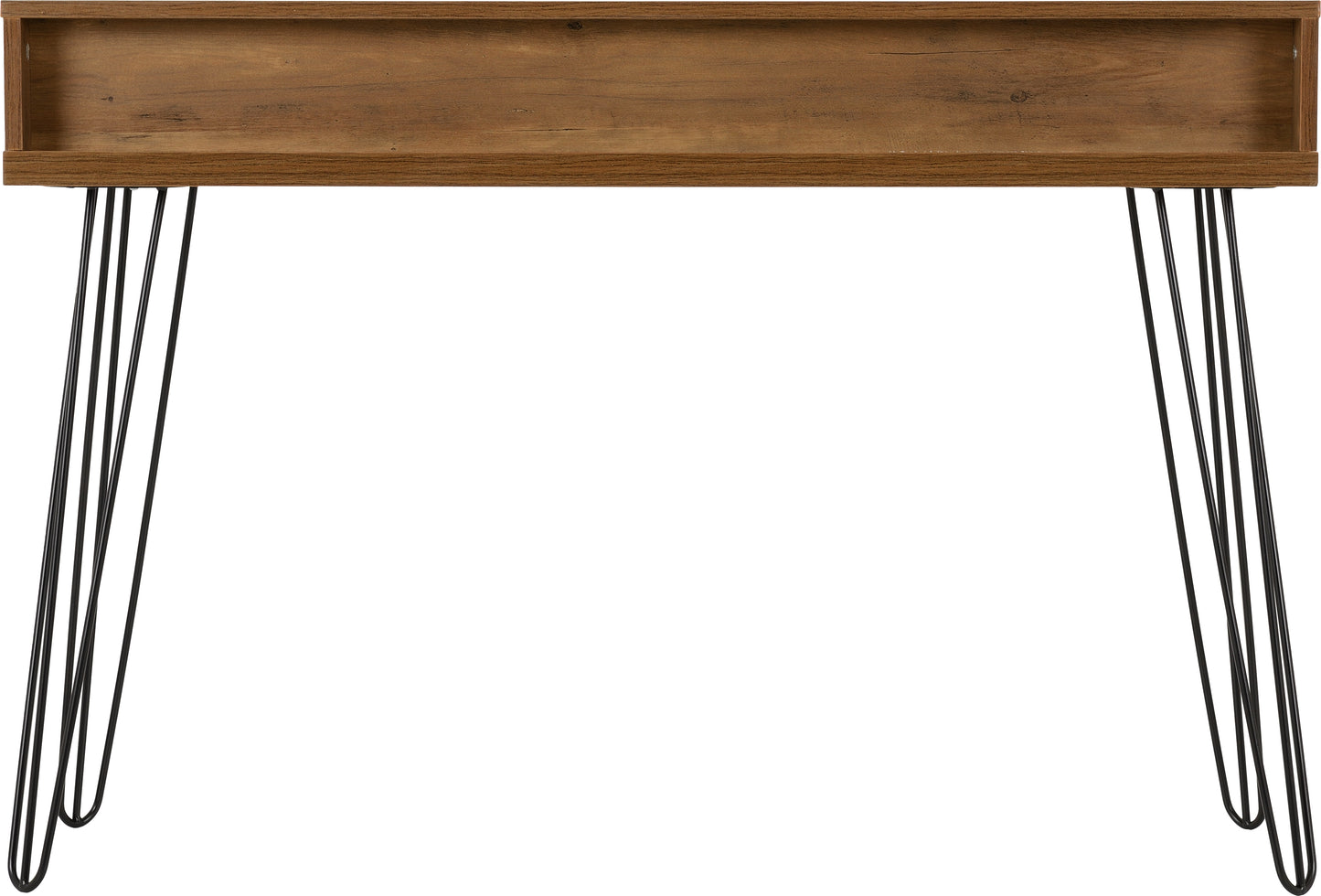 OTTAWA 3 DRAWER CONSOLE TABLE - MEDIUM OAK EFFECT/BLACK