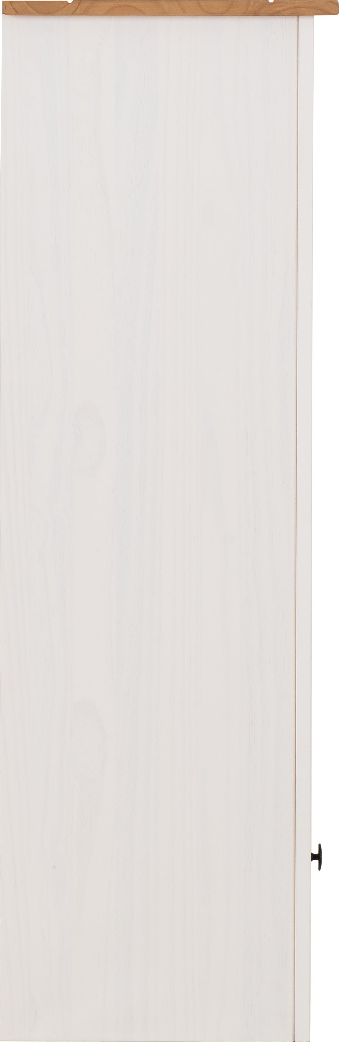 PANAMA 1 DRAWER BOOKCASE - WHITE/NATURAL WAX