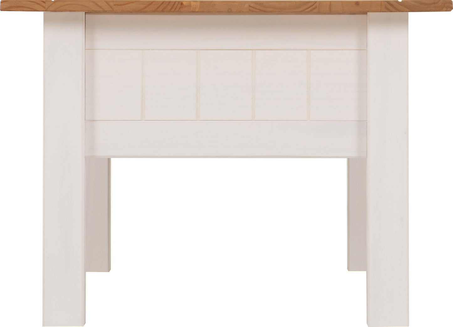 PANAMA 1 DRAWER COFFEE TABLE - WHITE/NATURAL WAX