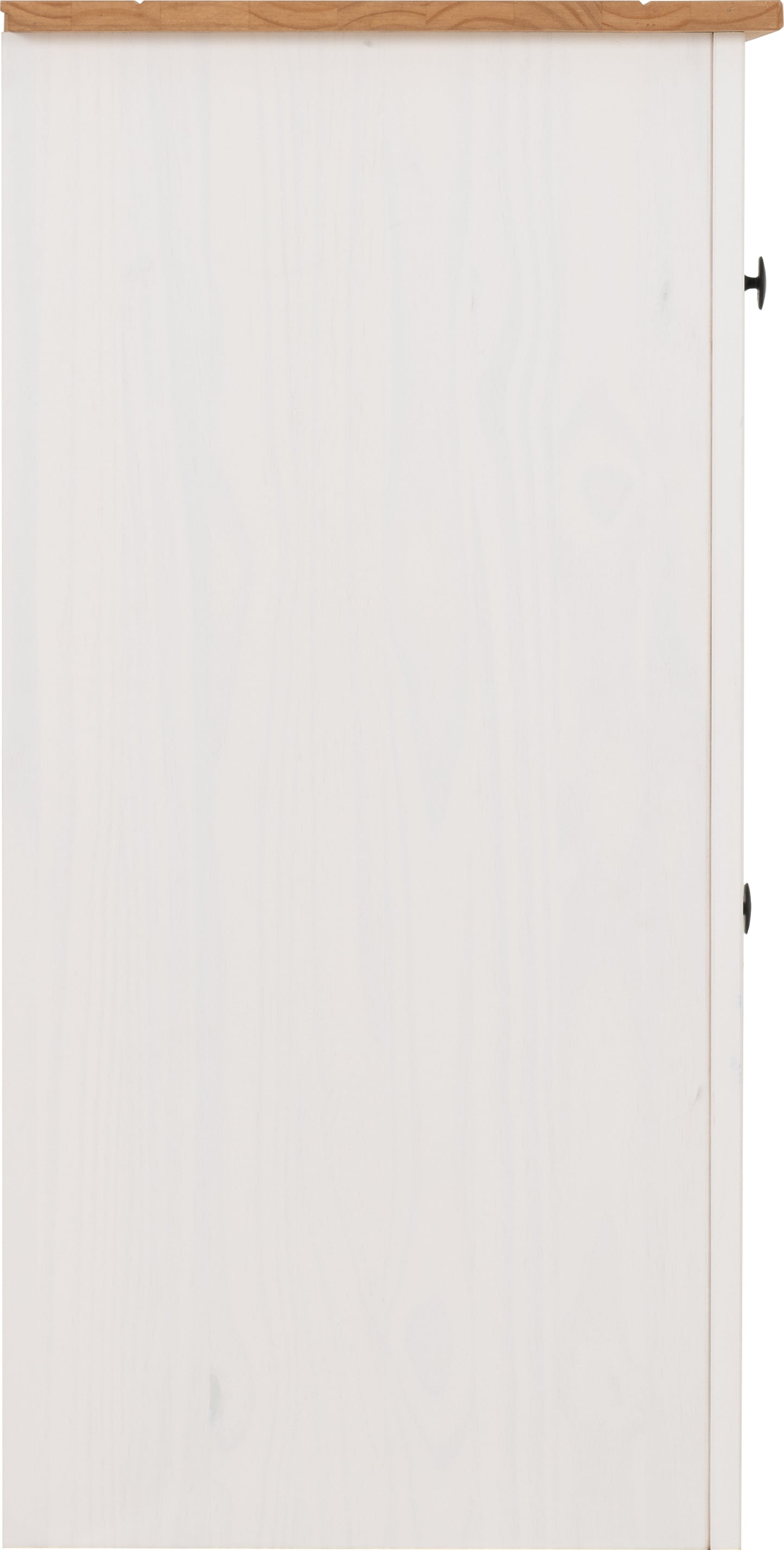 PANAMA 2 DOOR 2 DRAWER SIDEBOARD - WHITE/NATURAL WAX
