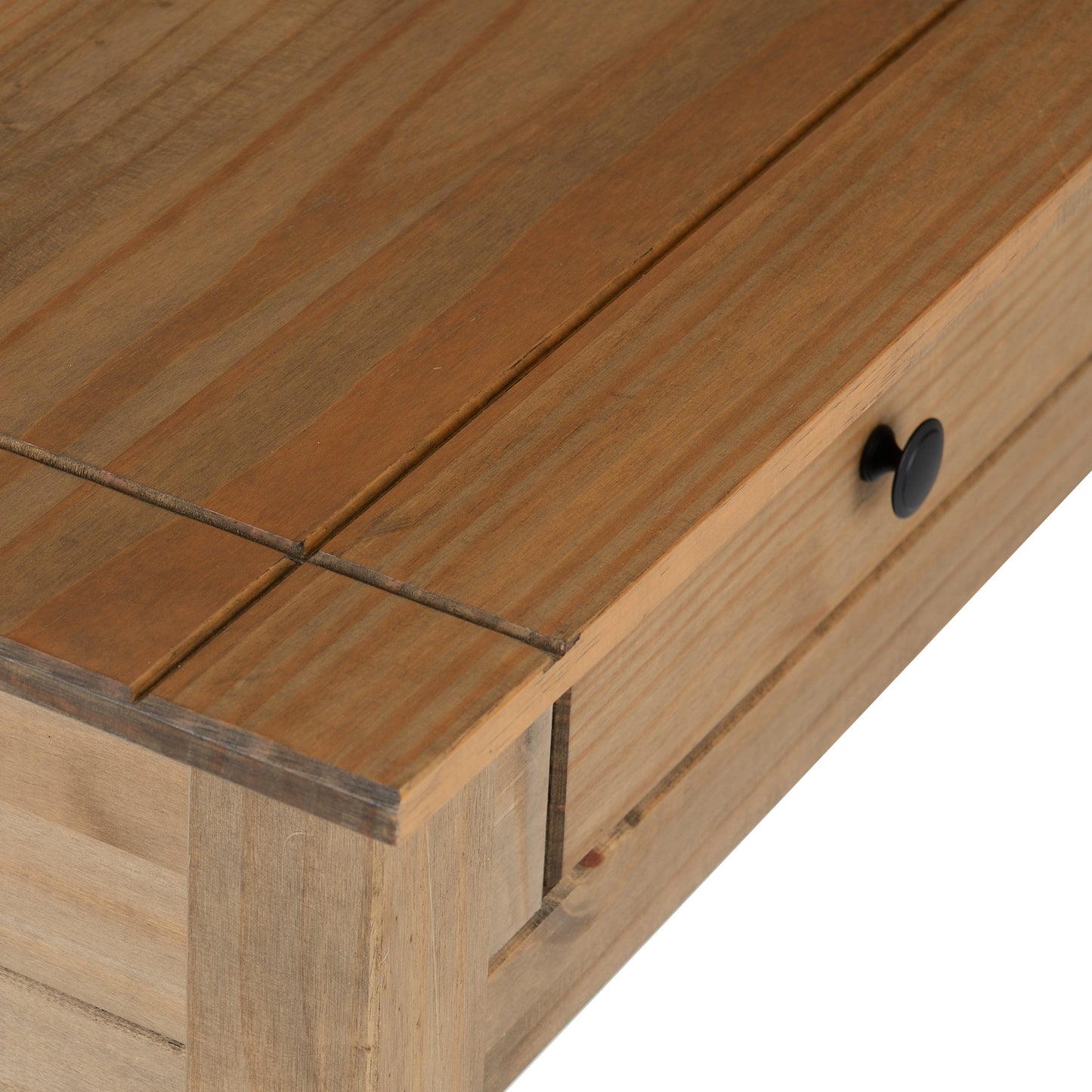 PANAMA 2 DRAWER CONSOLE TABLE - NATURAL WAX