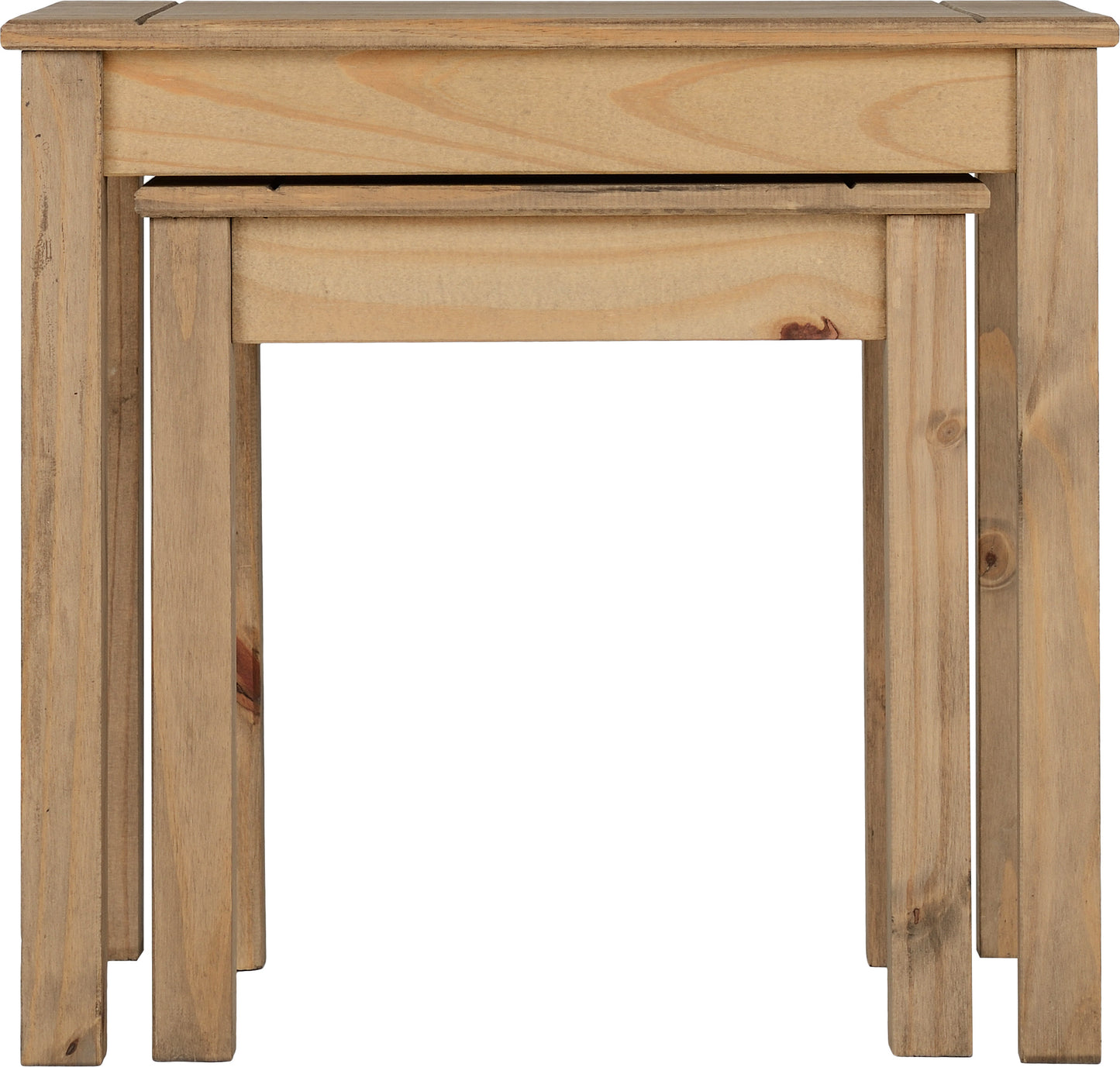 PANAMA NEST OF 2 TABLES - NATURAL WAX