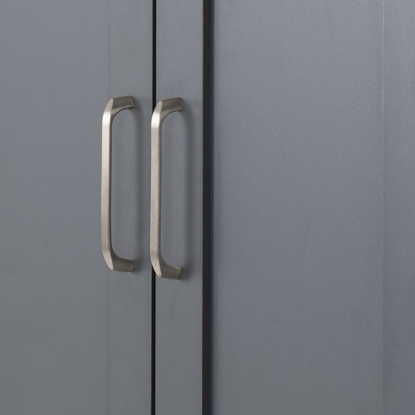 PORTLAND 3 DOOR WARDROBE - GREY/OAK EFFECT