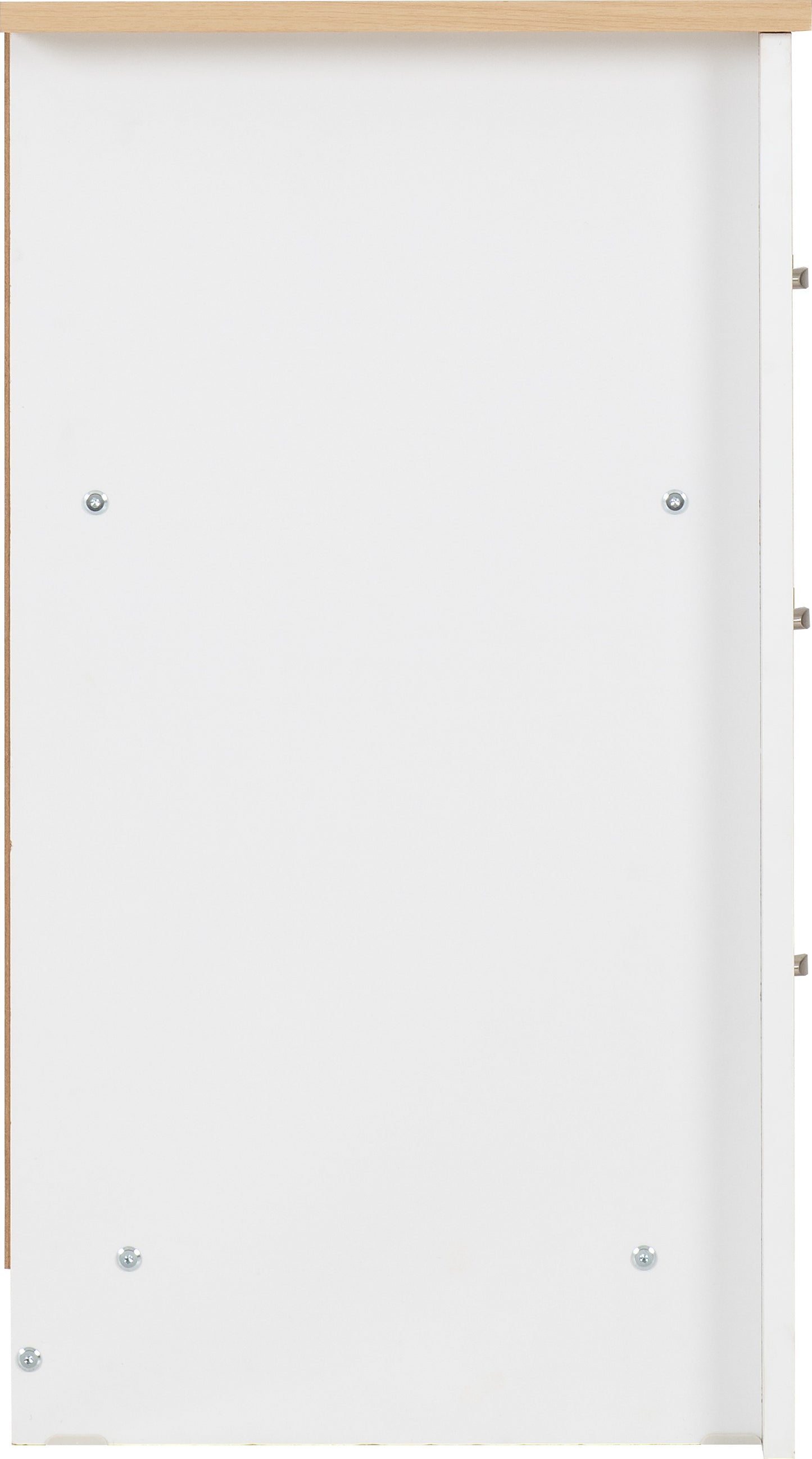 PORTLAND 3 DRAWER CHEST - WHITE/OAK EFFECT