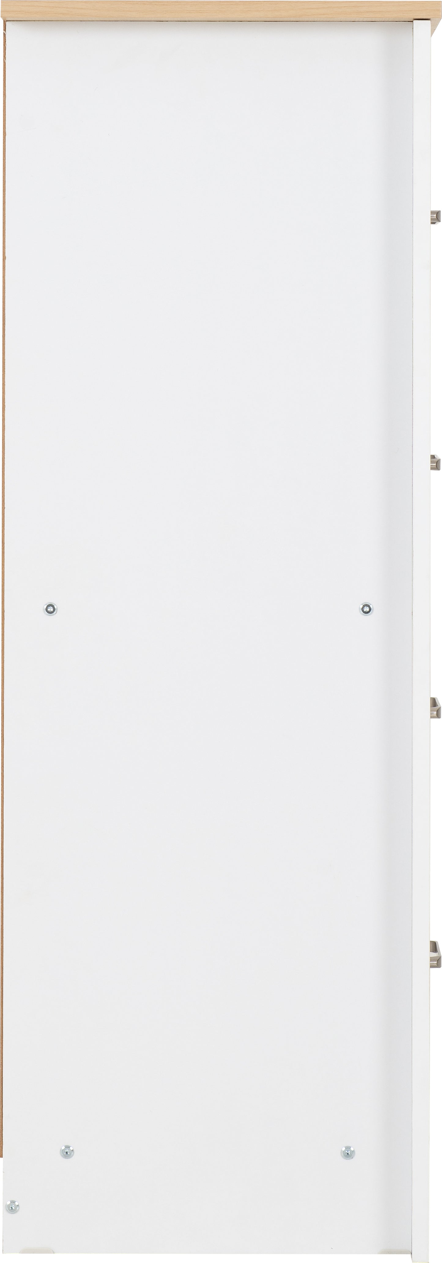 PORTLAND 4 DRAWER CHEST - WHITE/OAK EFFECT