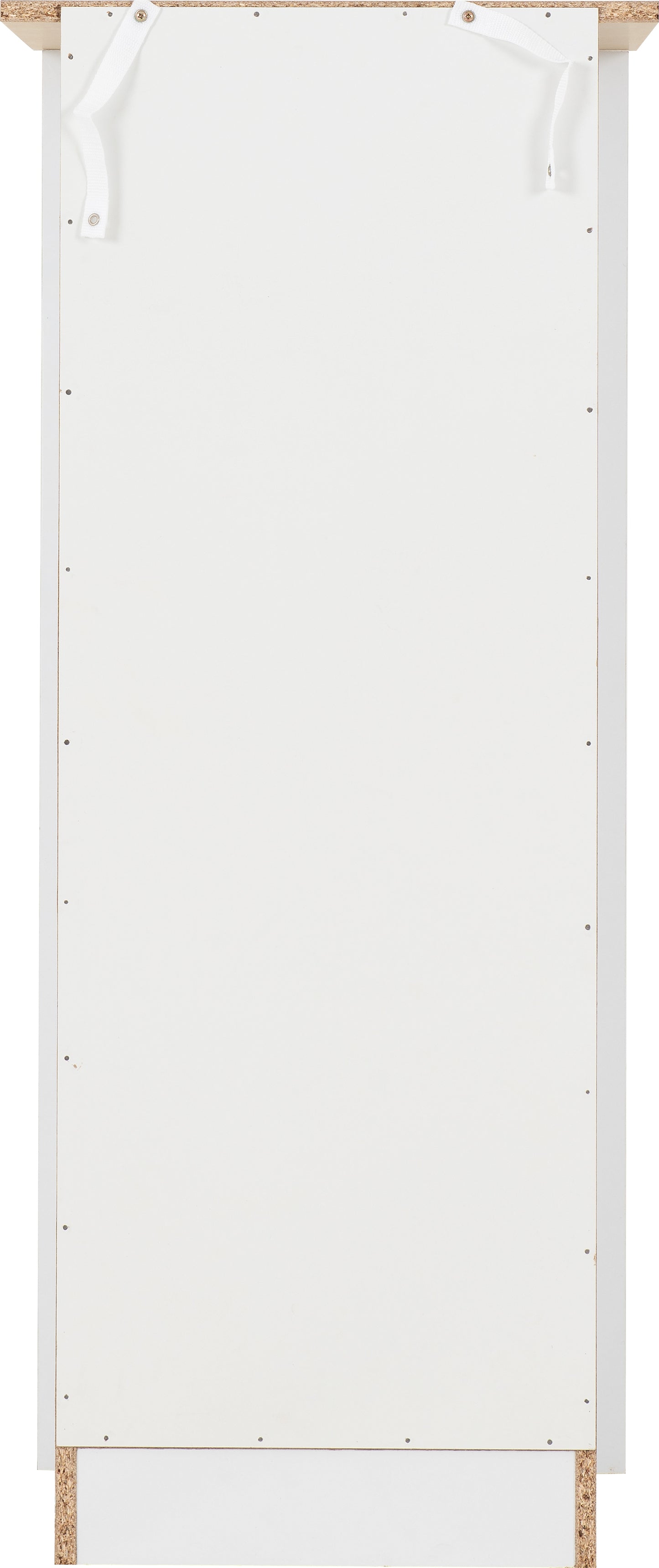 PORTLAND 5 DRAWER NARROW CHEST - WHITE/OAK EFFECT