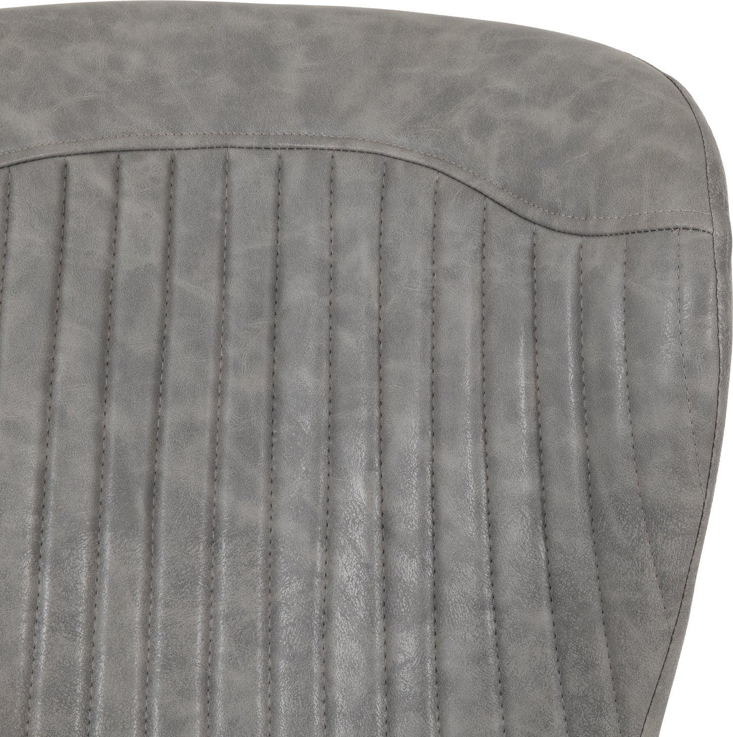 QUEBEC CHAIR (BOX OF 4) - GREY FAUX LEATHER